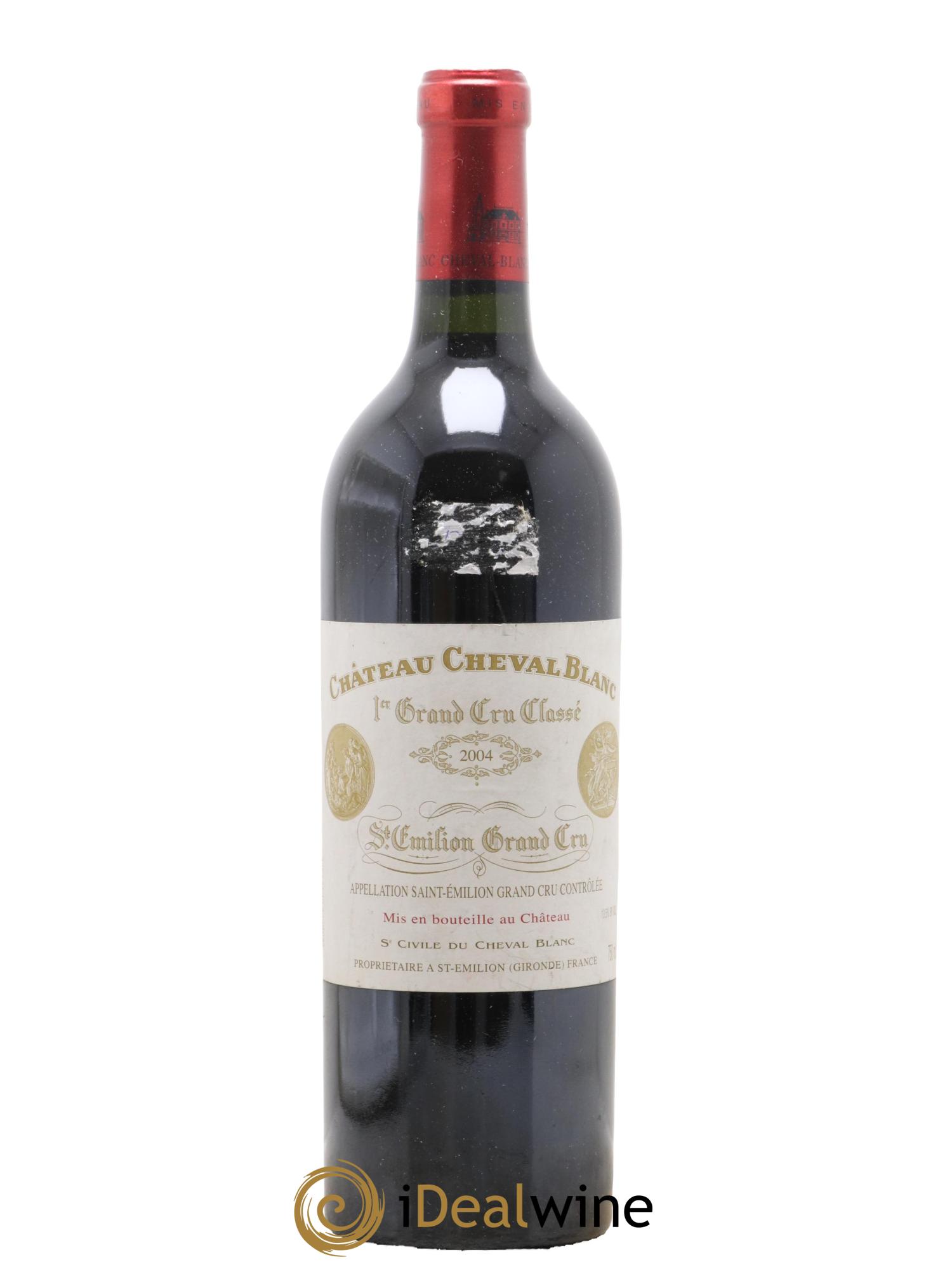 Château Cheval Blanc 1er Grand Cru Classé A 2004 - Lot de 1 bouteille - 0