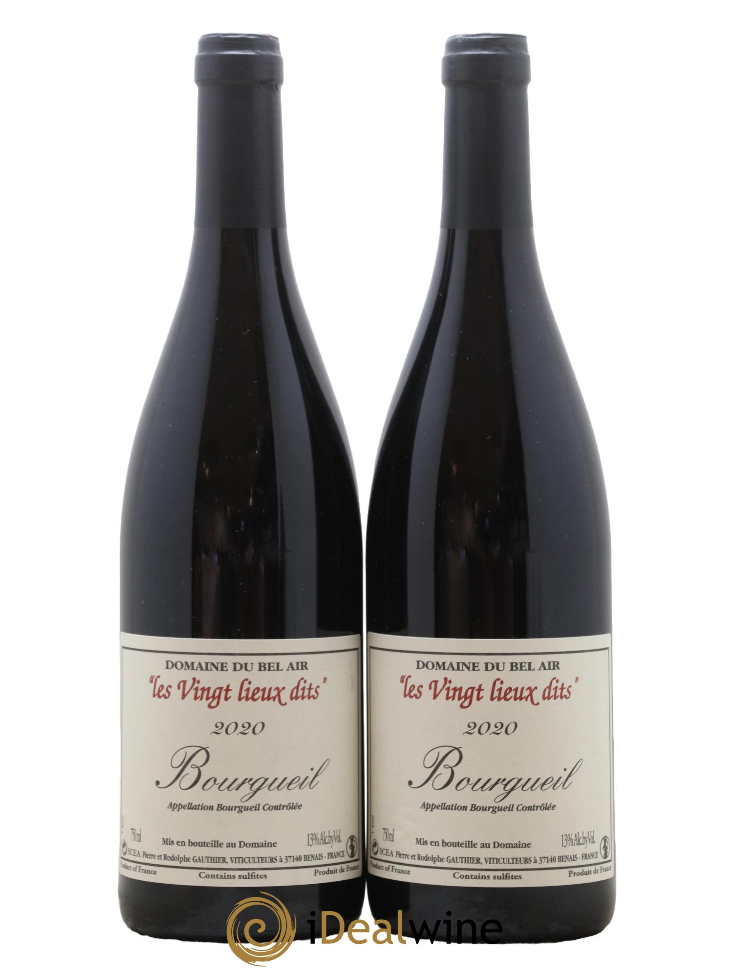 Bourgueil Vingt Lieux Dits Domaine du Bel Air 2020 - Lot de 2 bouteilles - 0