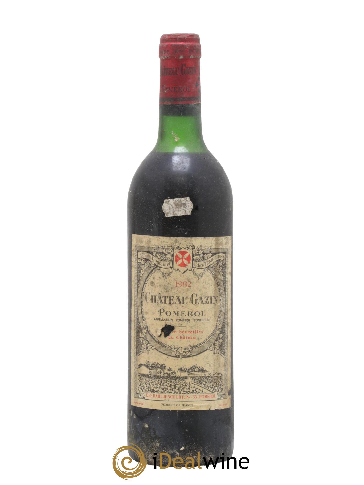 Château Gazin 1982 - Lot de 1 bouteille - 0