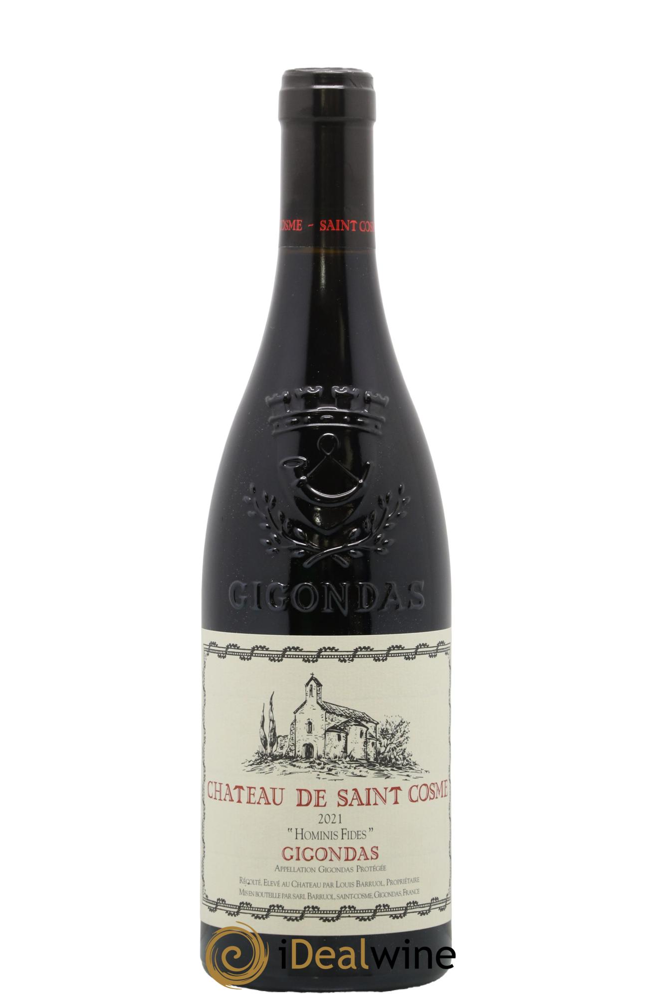 Gigondas Hominis Fides Saint Cosme 2021 - Lot de 1 bouteille - 0