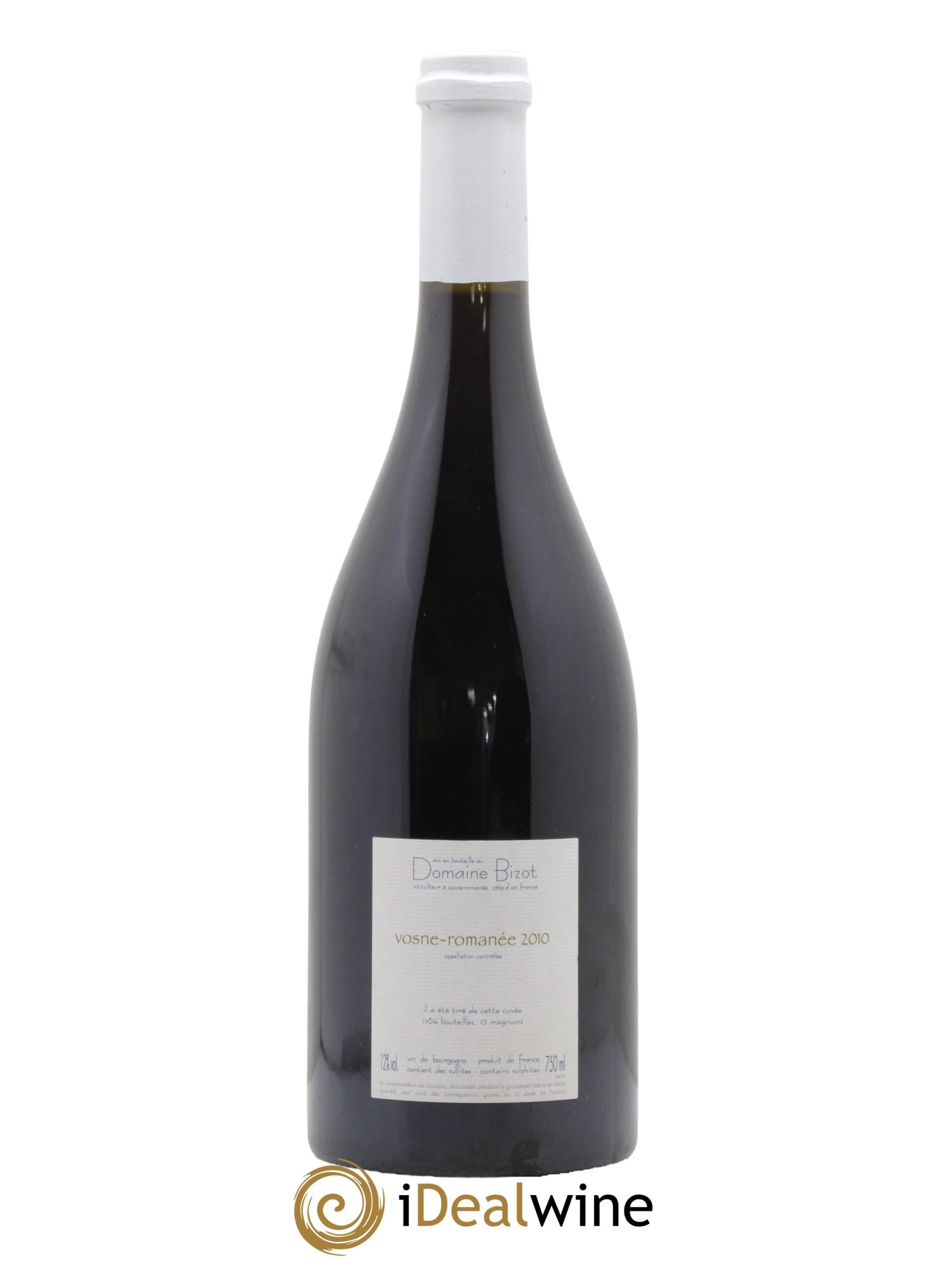 Vosne-Romanée Bizot (Domaine) 2010 - Posten von 1 Flasche - 1