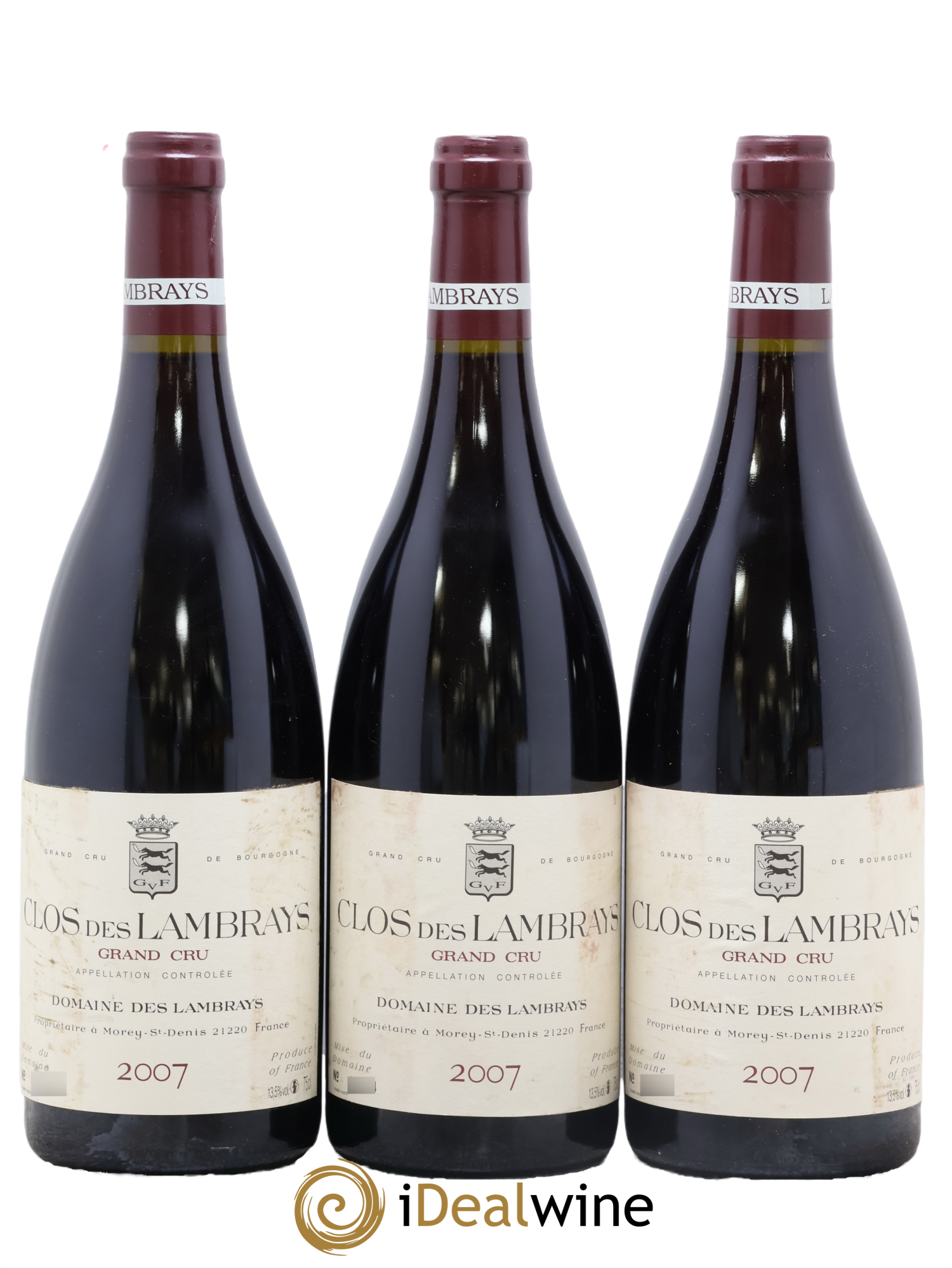 Clos des Lambrays Grand Cru Domaine des Lambrays 2007 - Lot of 3 bottles - 0