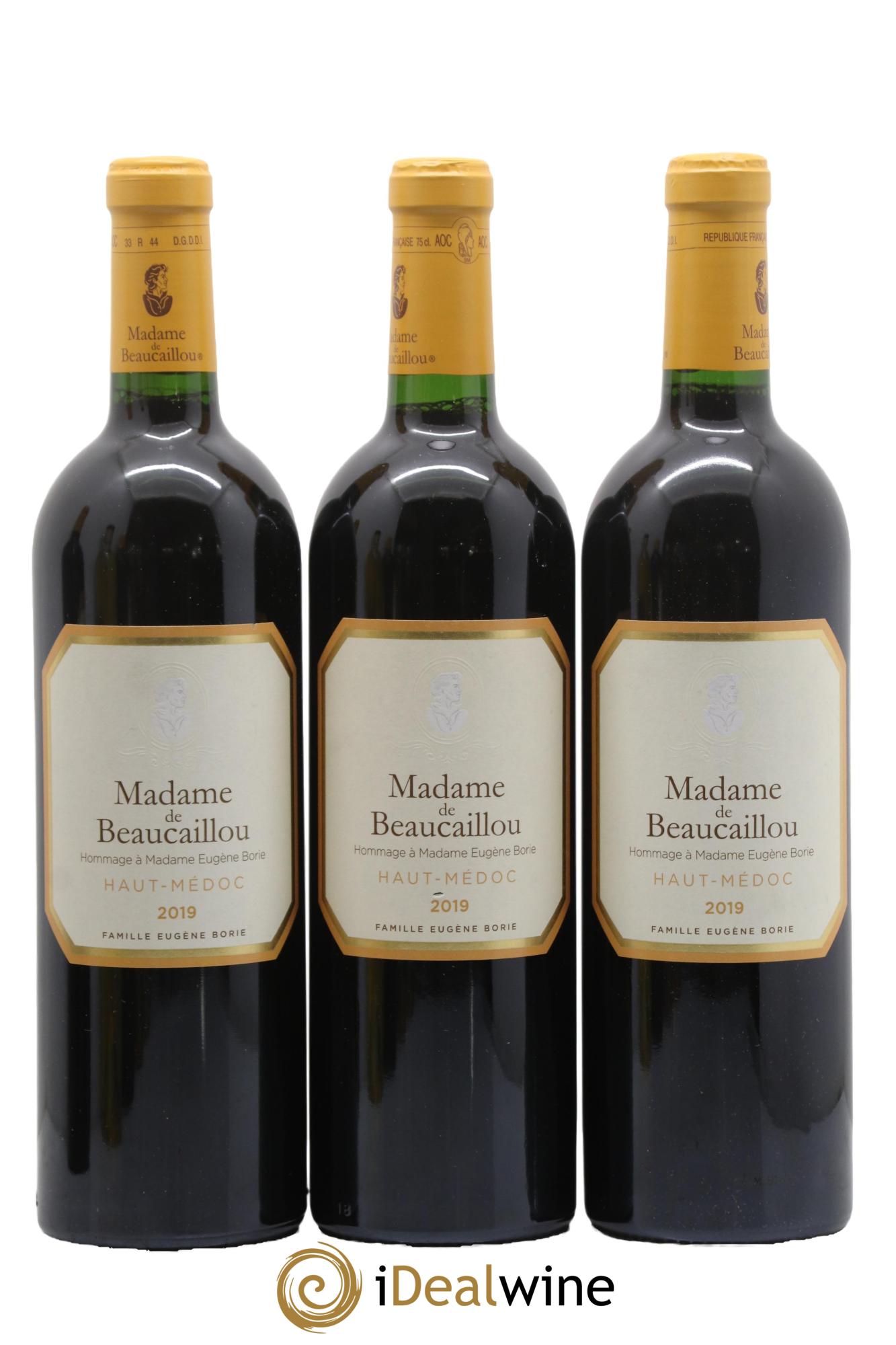Haut Médoc Madame de Beaucaillou 2019 - Lot de 3 bouteilles - 0