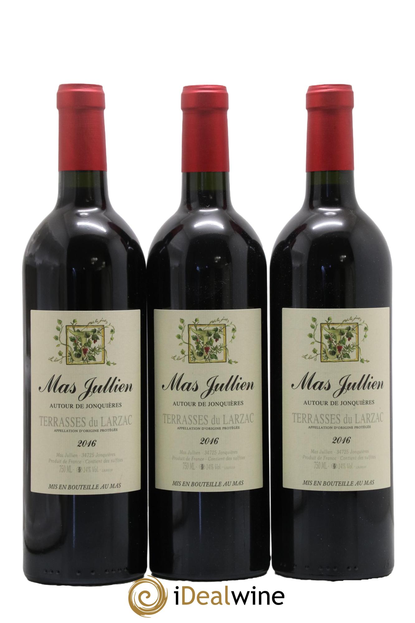 Coteaux du Languedoc - Terrasses du Larzac Mas Jullien Autour de Jonquières Olivier Jullien 2016 - Lotto di 3 bottiglie - 0