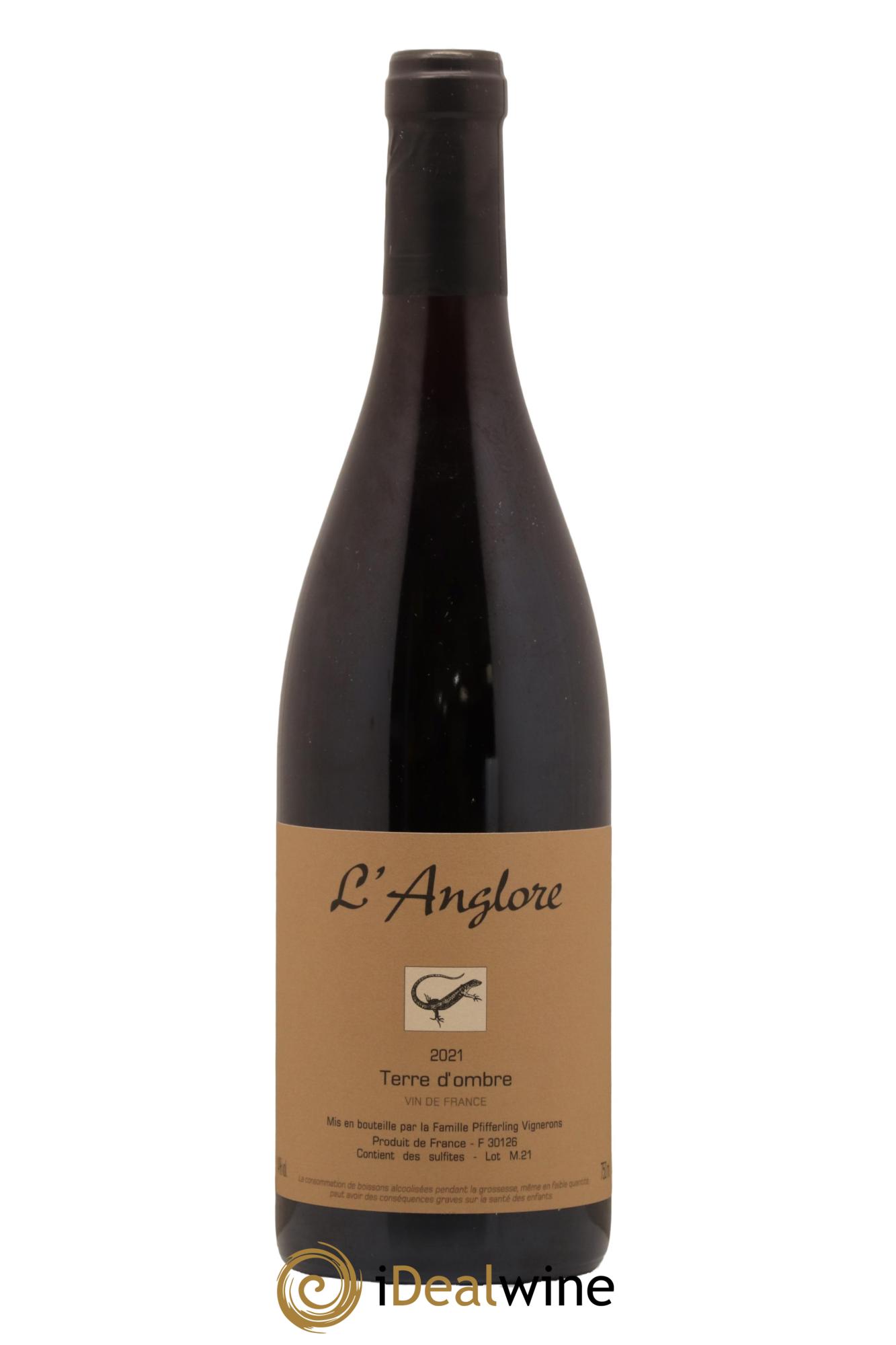 Vin de France Terre d'Ombre L'Anglore 2021 - Lot de 1 bouteille - 0