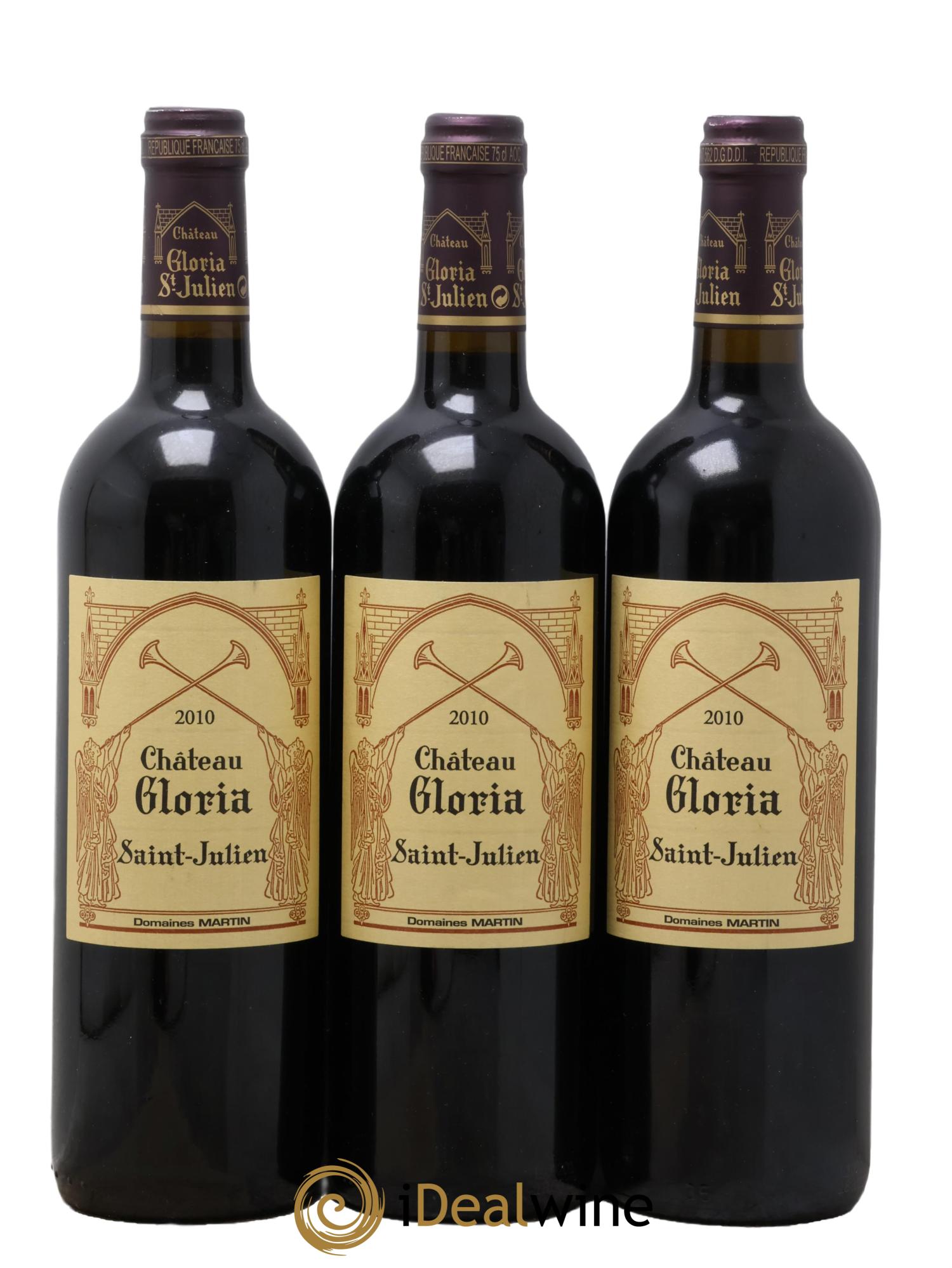 Château Gloria 2010 - Lot de 3 bouteilles - 0