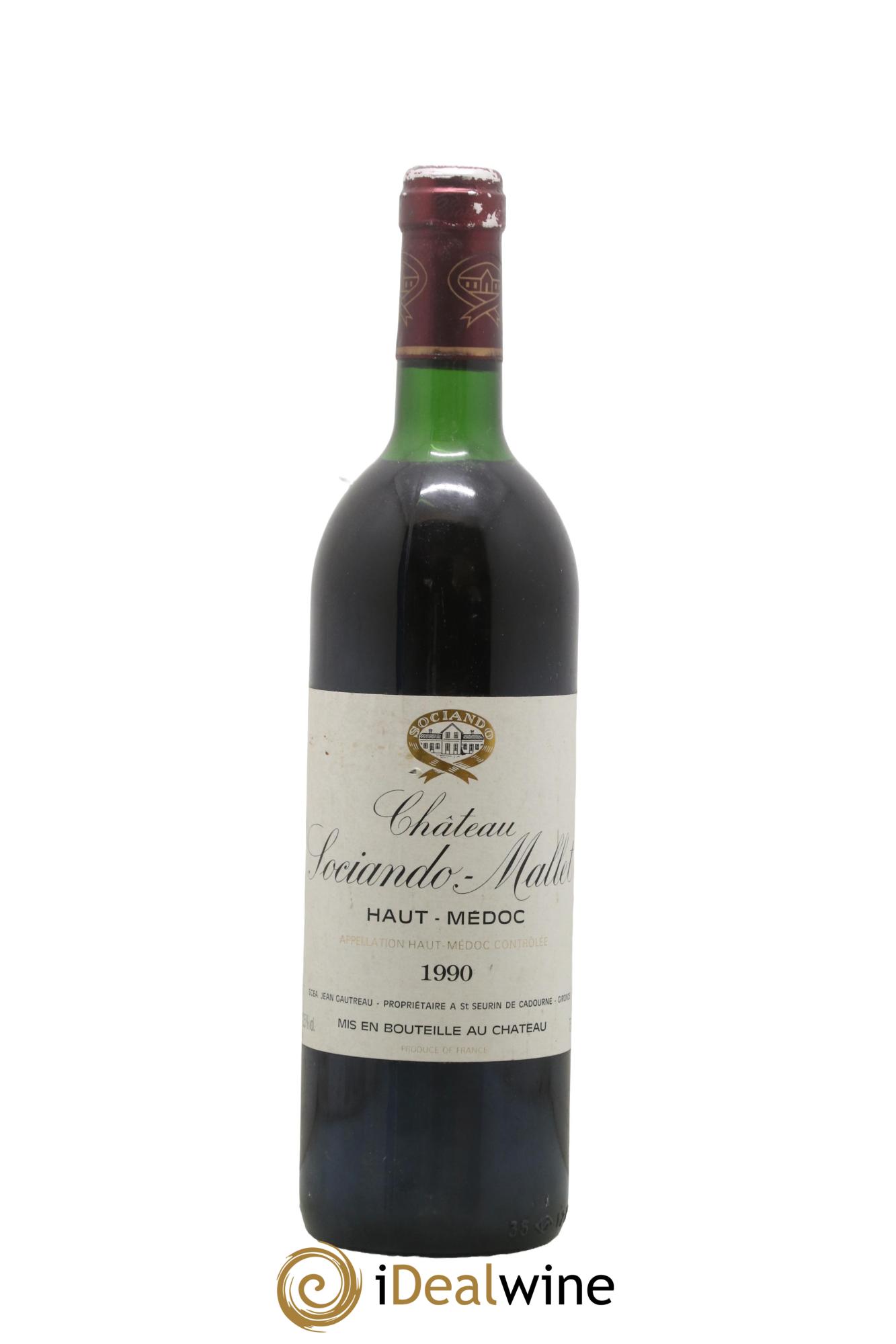 Château Sociando Mallet 1990 - Lotto di 1 bottiglia - 0