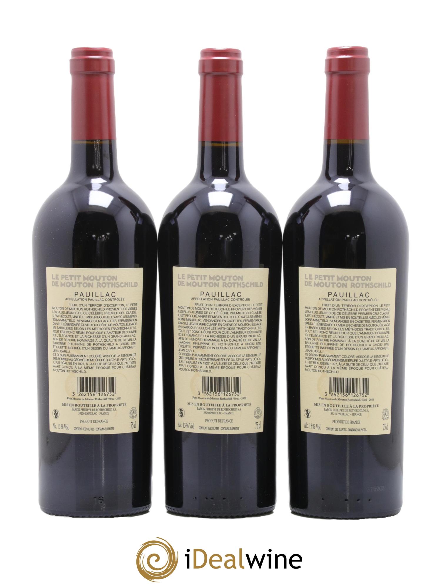 Petit Mouton Second Vin 2021 - Lot de 6 bouteilles - 2