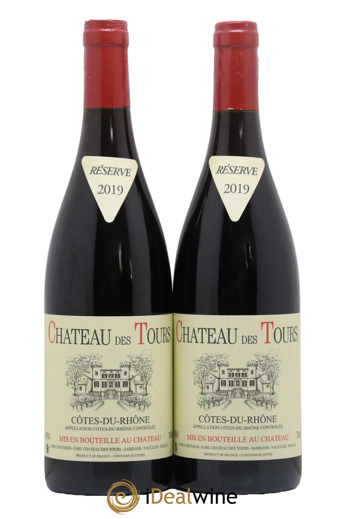 Côtes-du-Rhône Château des Tours Emmanuel Reynaud 2019 - Lot de 2 bouteilles - 0
