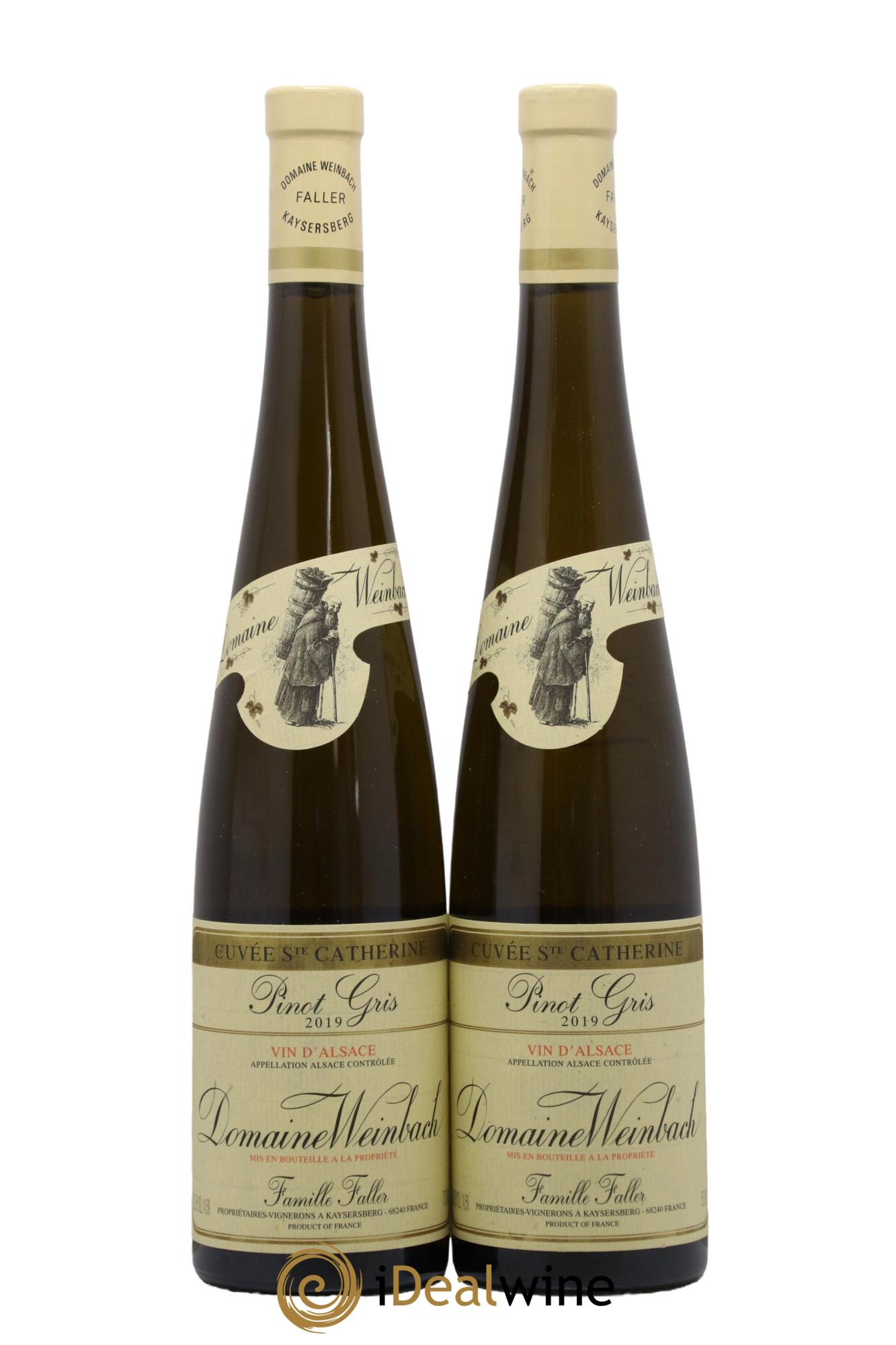 Alsace Pinot Gris Cuvée Sainte Catherine Weinbach (Domaine) 2019 - Lot de 2 bouteilles - 0