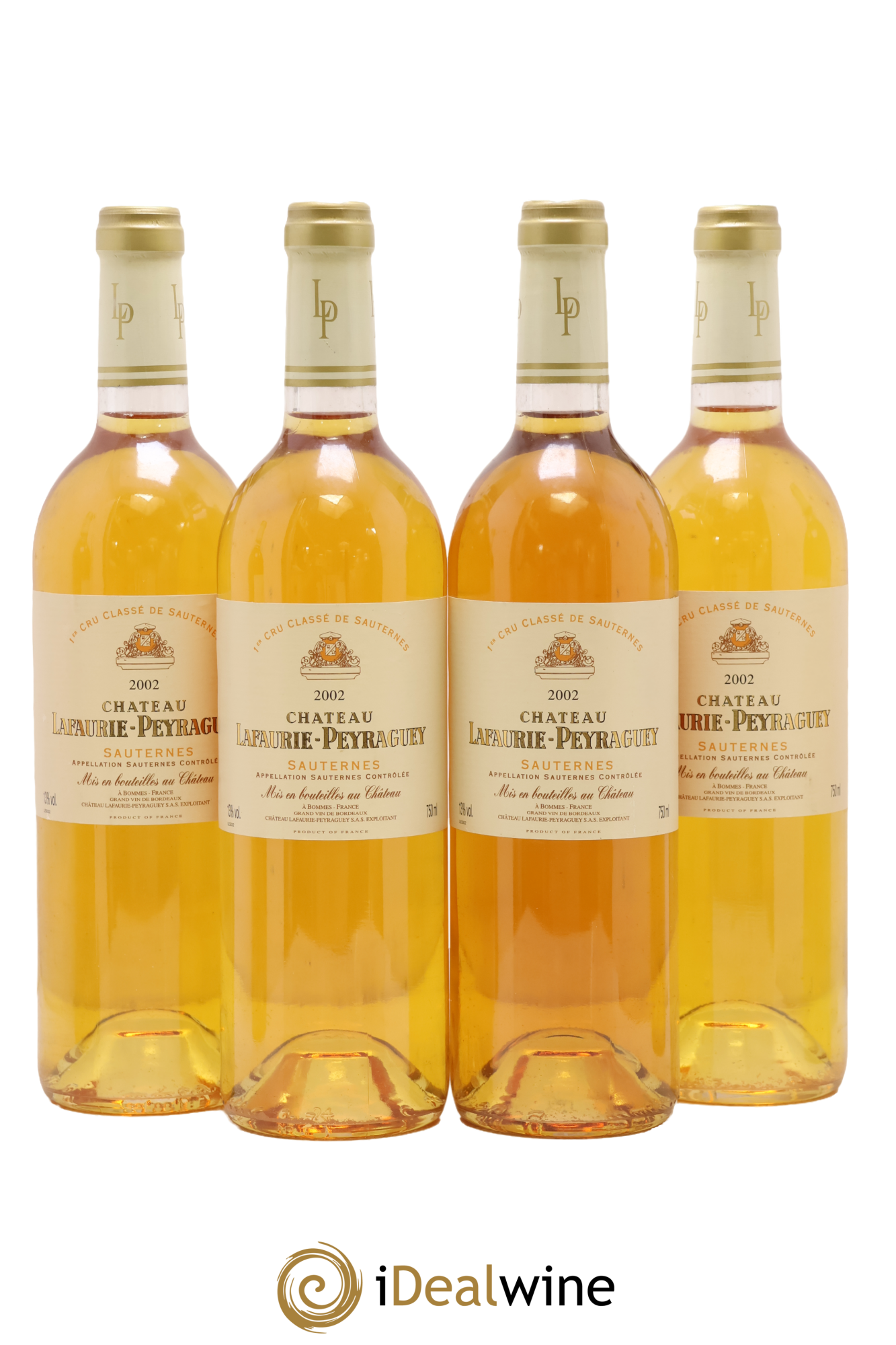 Château Lafaurie-Peyraguey 1er Grand Cru Classé 2002 - Lot de 4 bouteilles - 0