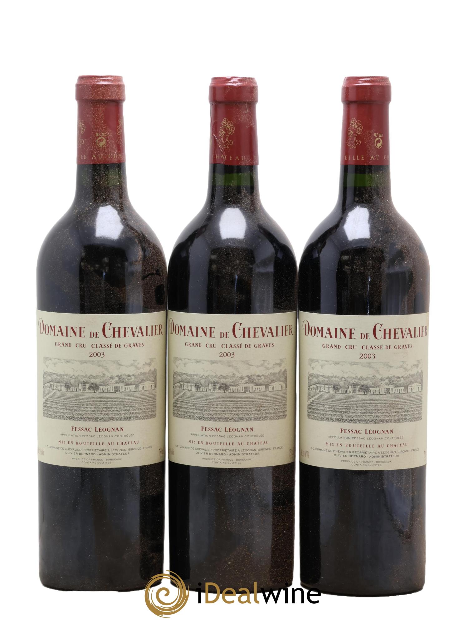 Domaine de Chevalier Cru Classé de Graves 2003 - Lotto di 3 bottiglie - 0