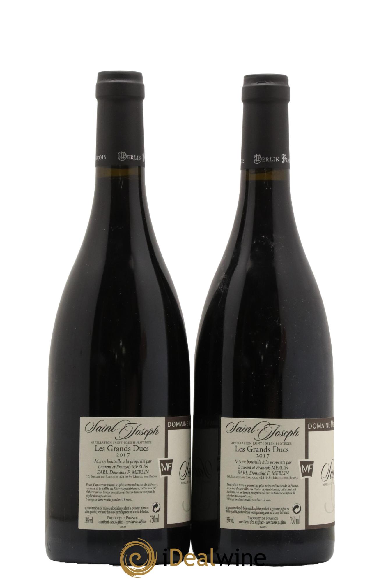 Saint-Joseph Les Grands Ducs François Merlin 2017 - Lot de 2 bouteilles - 1