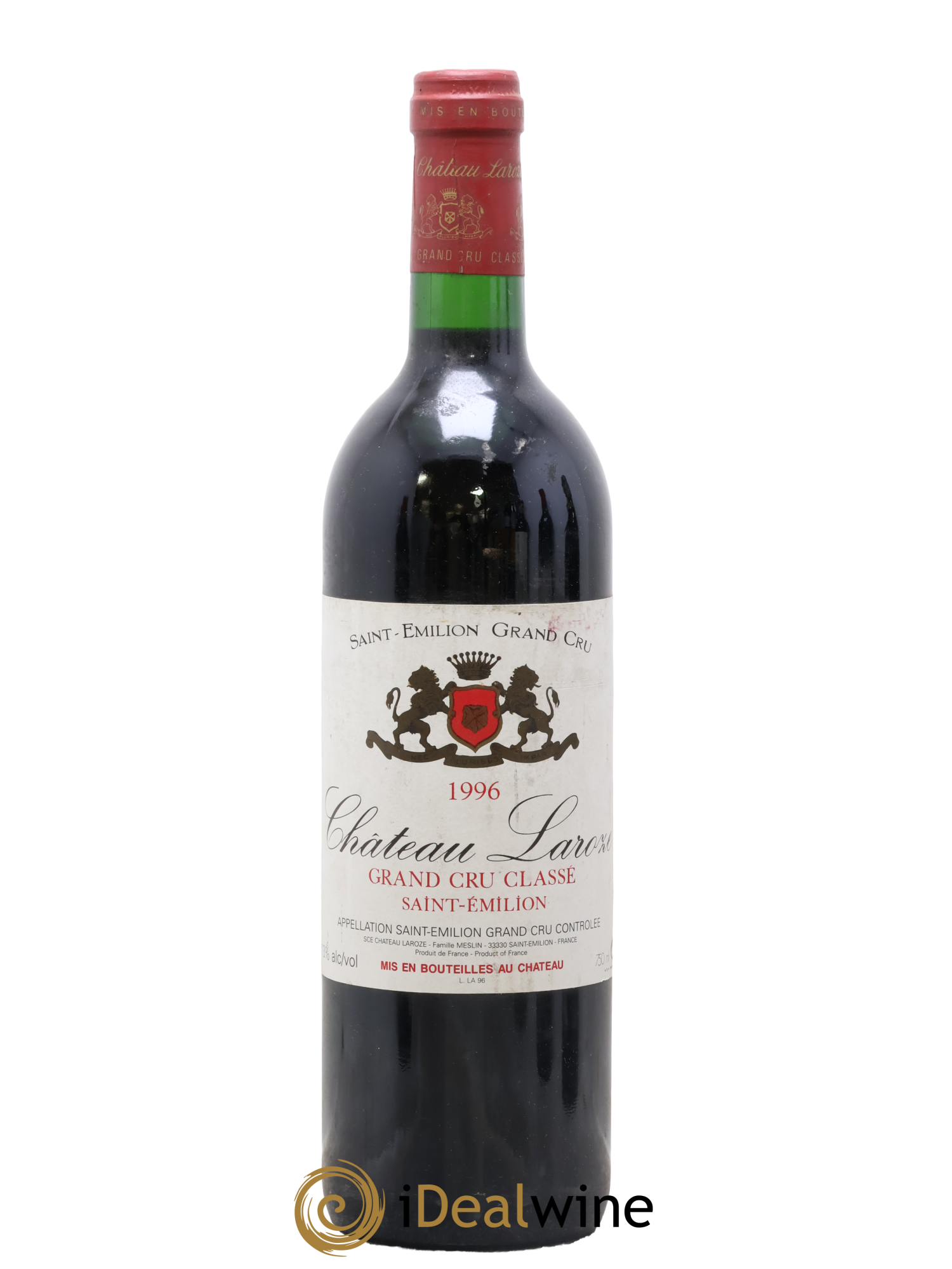 Château Laroze Grand Cru Classé 1996 - Lot de 1 bouteille - 0