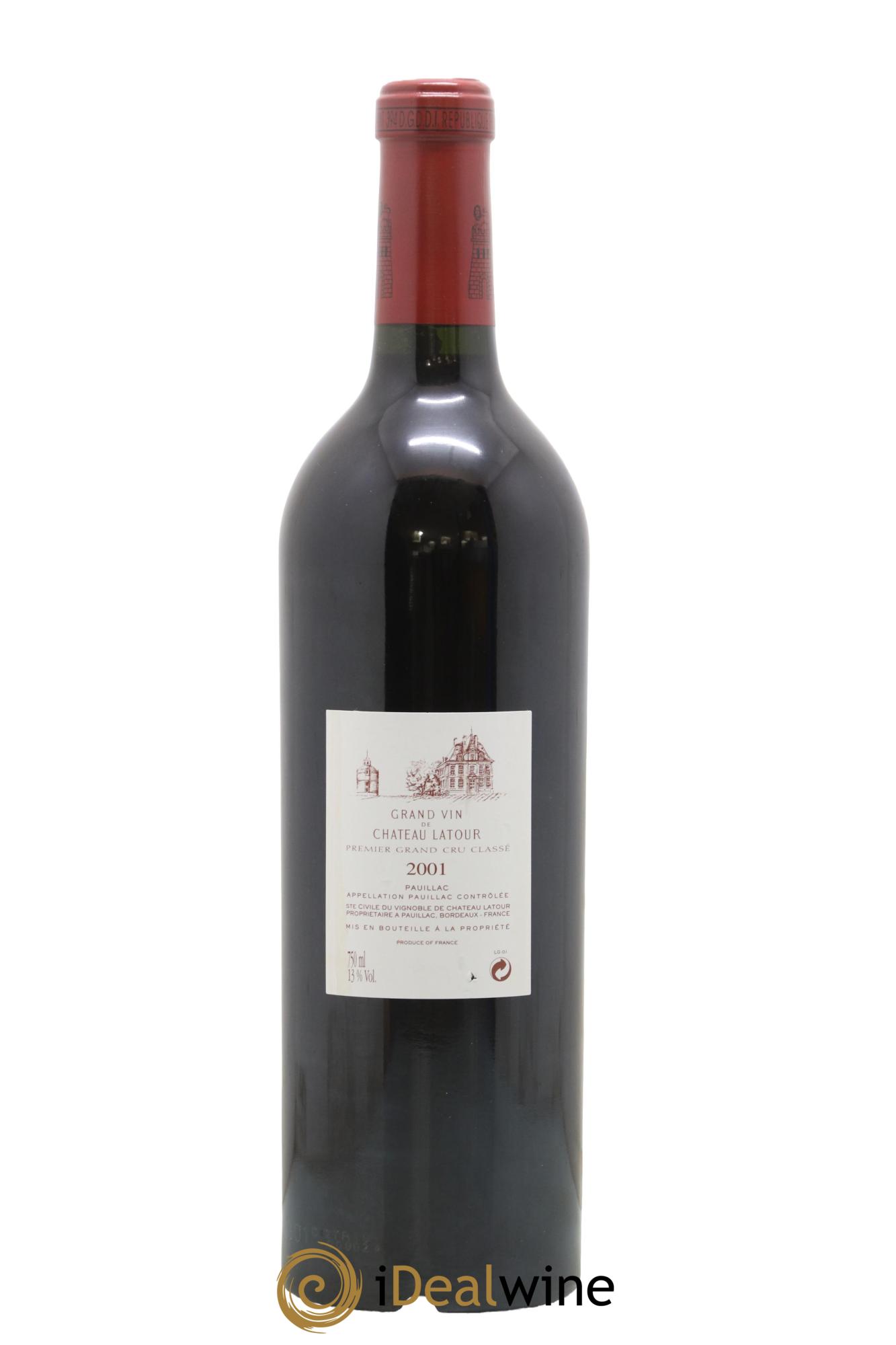 Château Latour 1er Grand Cru Classé 2001 - Lotto di 1 bottiglia - 1