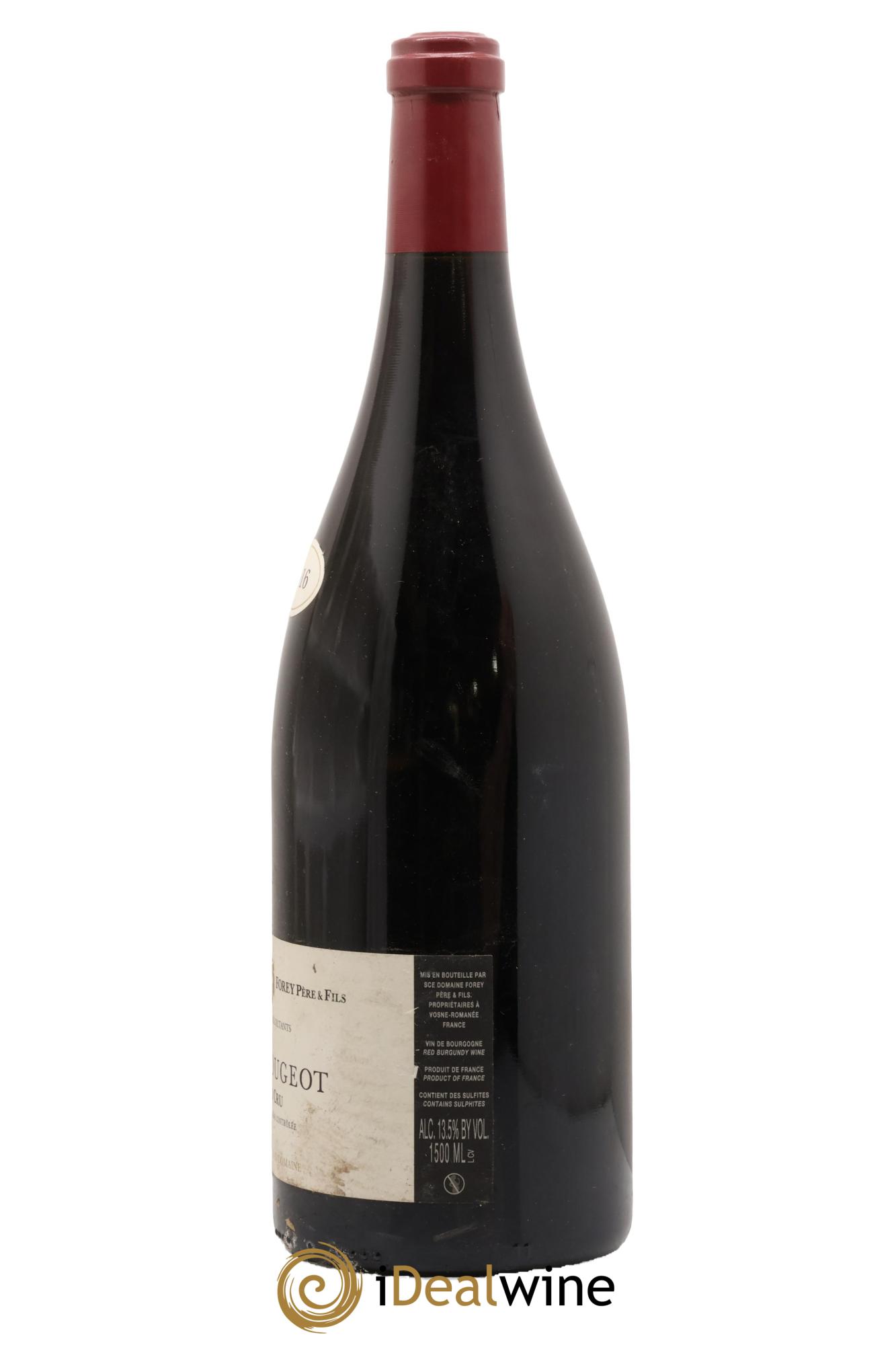 Clos de Vougeot Grand Cru Forey Père et Fils (Domaine) 2016 - Lot de 1 magnum - 1