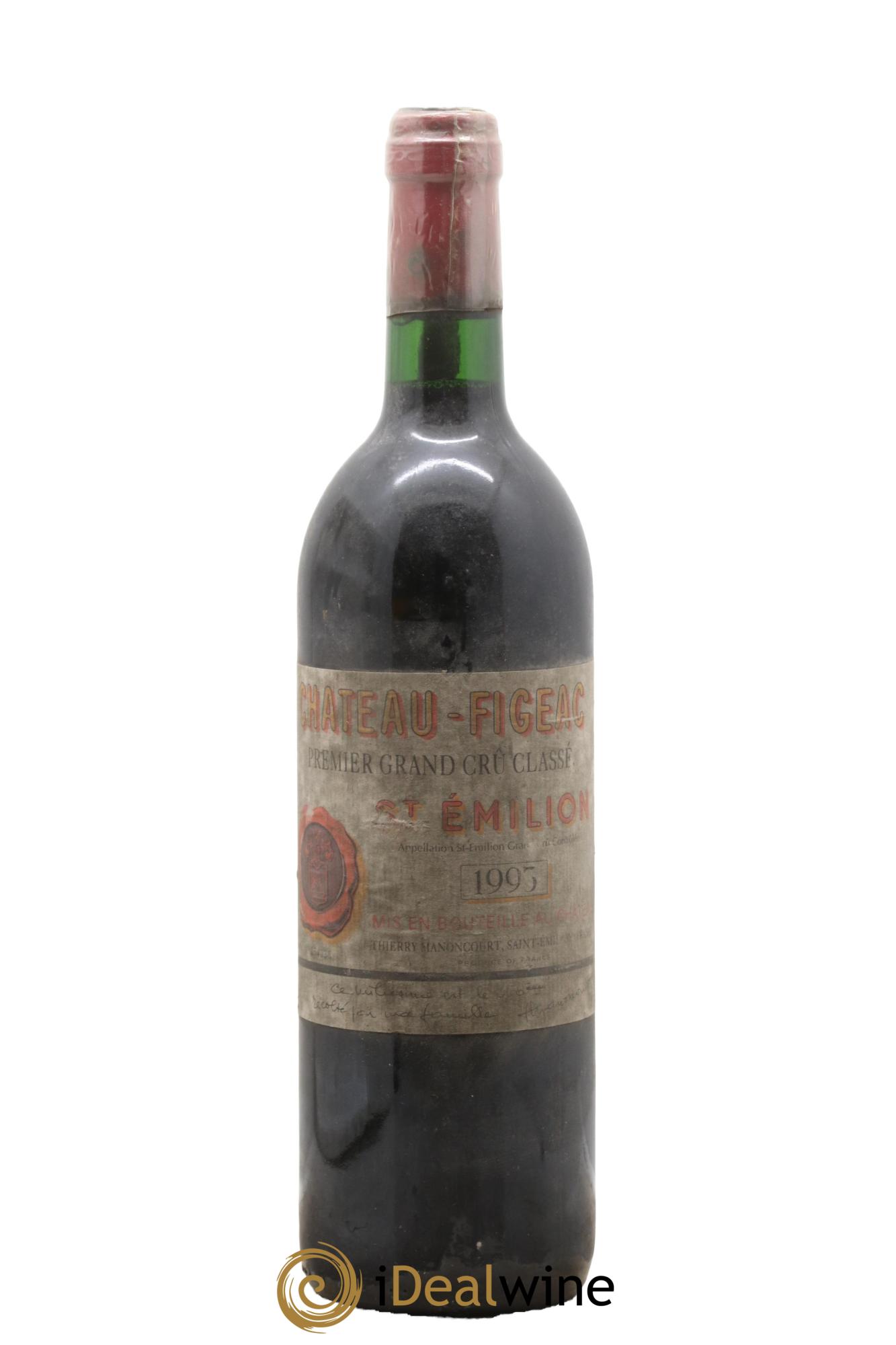 Château Figeac 1er Grand Cru Classé A 1993 - Posten von 1 Flasche - 0