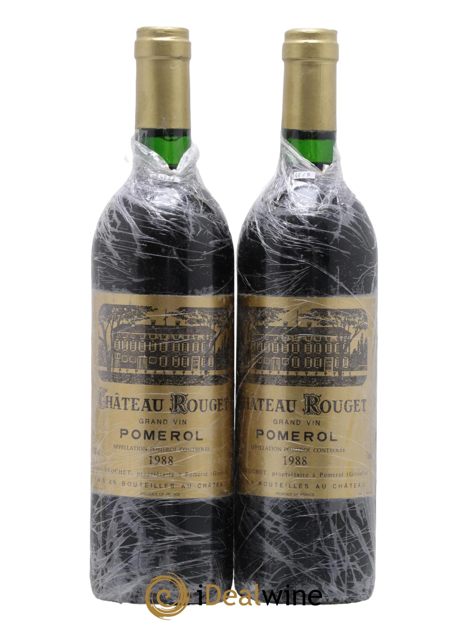 Château Rouget 1988 - Lot of 2 bottles - 0