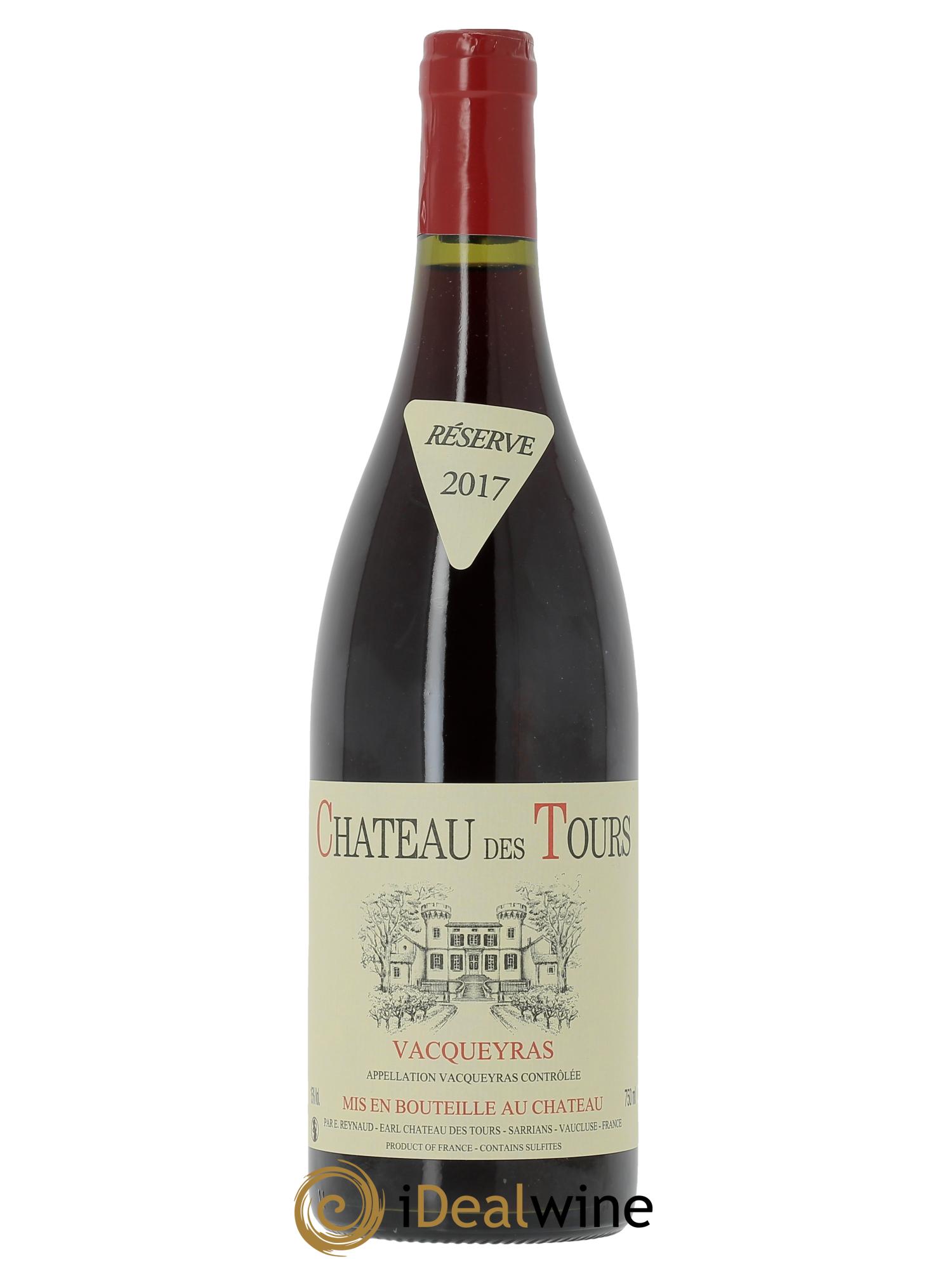 Vacqueyras Château des Tours Emmanuel Reynaud 2017 - Lot de 1 bouteille - 0