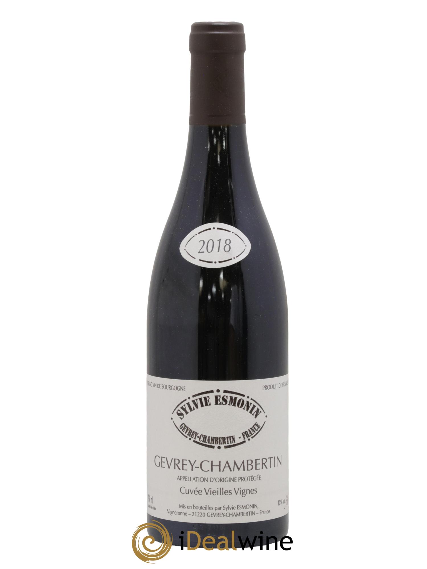 Gevrey-Chambertin Vieilles Vignes Sylvie Esmonin 2018 - Lot de 1 bouteille - 0