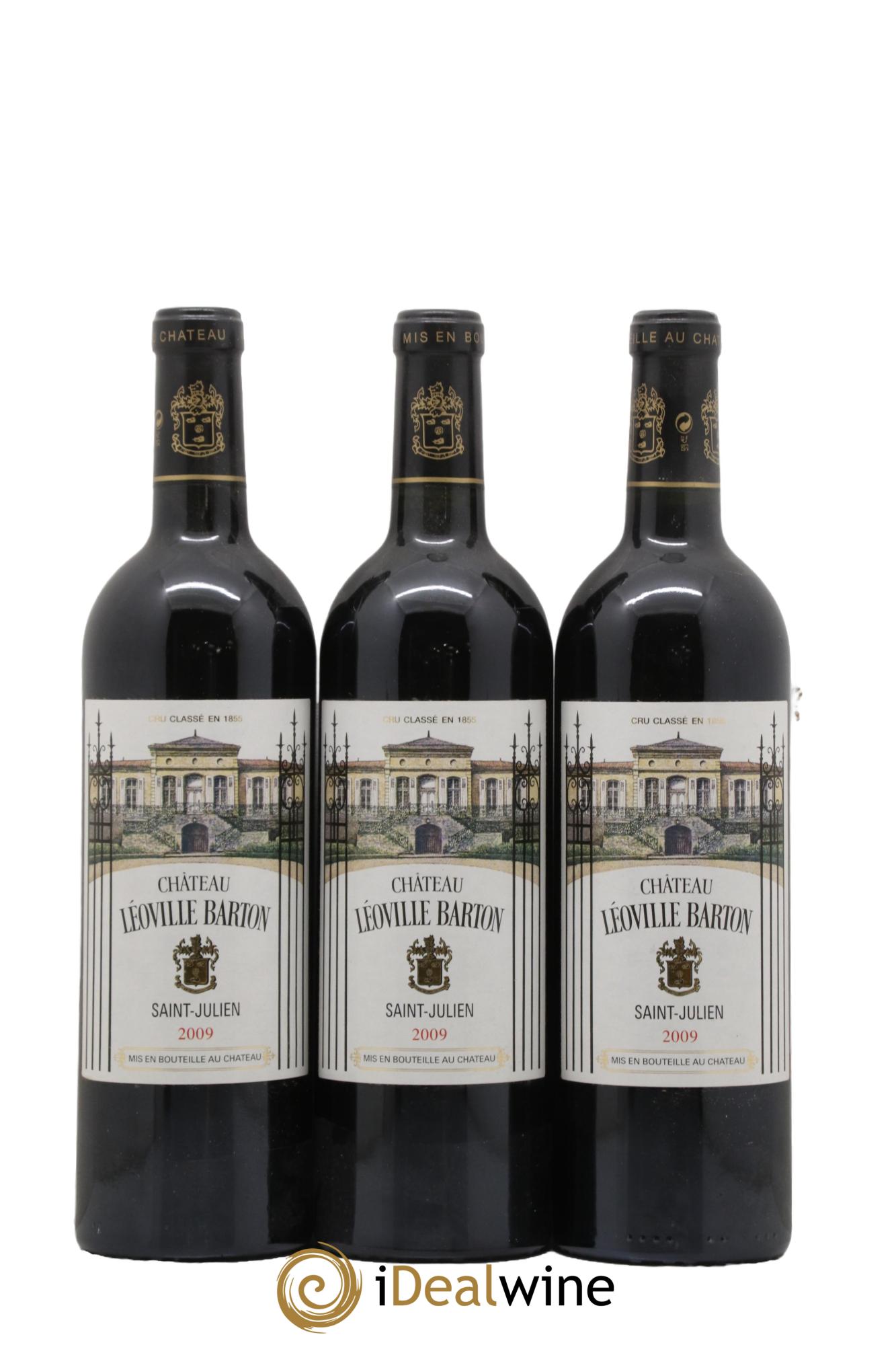Château Léoville Barton 2ème Grand Cru Classé 2009 - Lot of 3 bottles - 0