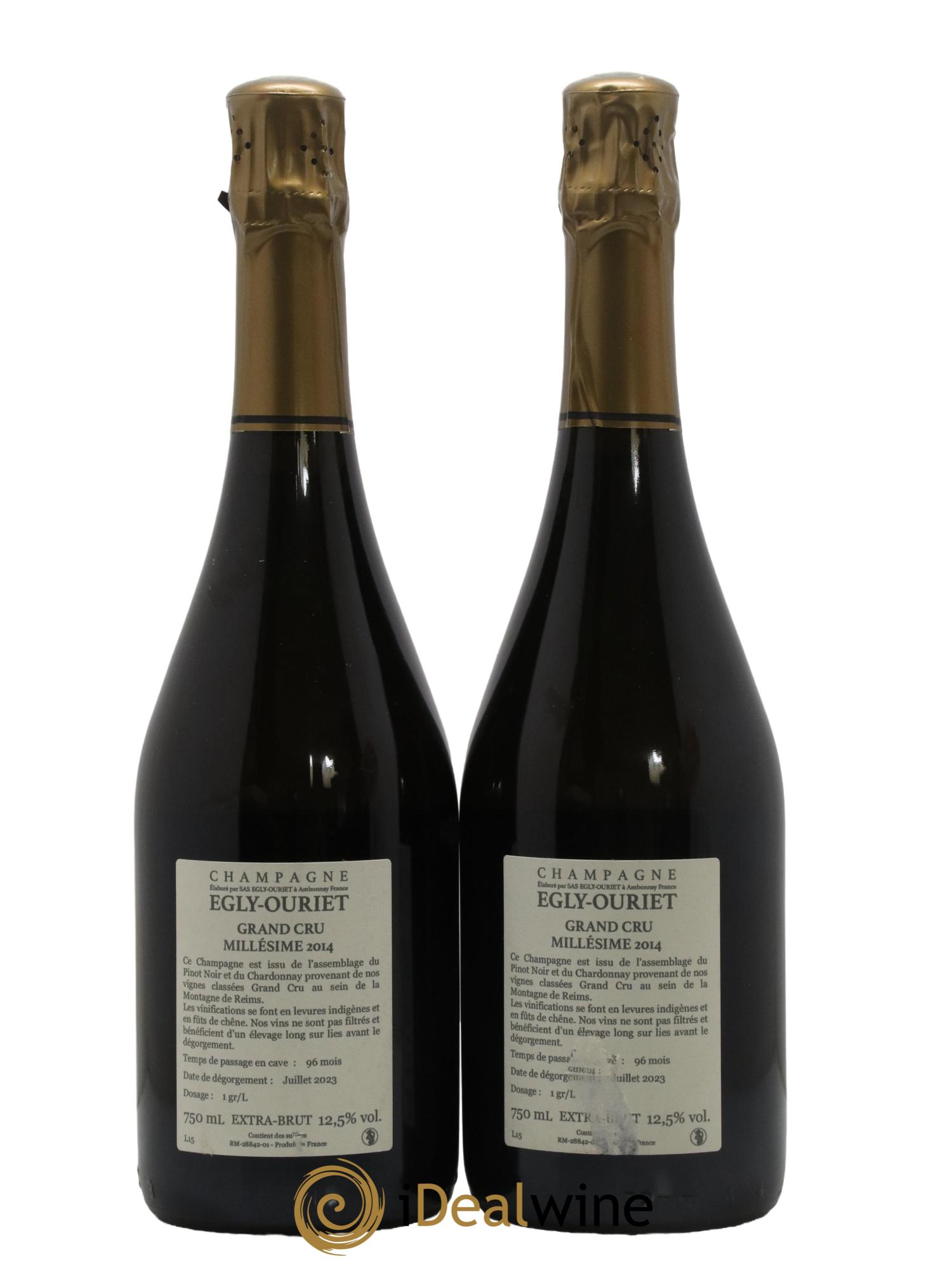 Ambonnay Vieilles Vignes Brut Millésimé Egly-Ouriet 2014 - Lot de 2 bouteilles - 1