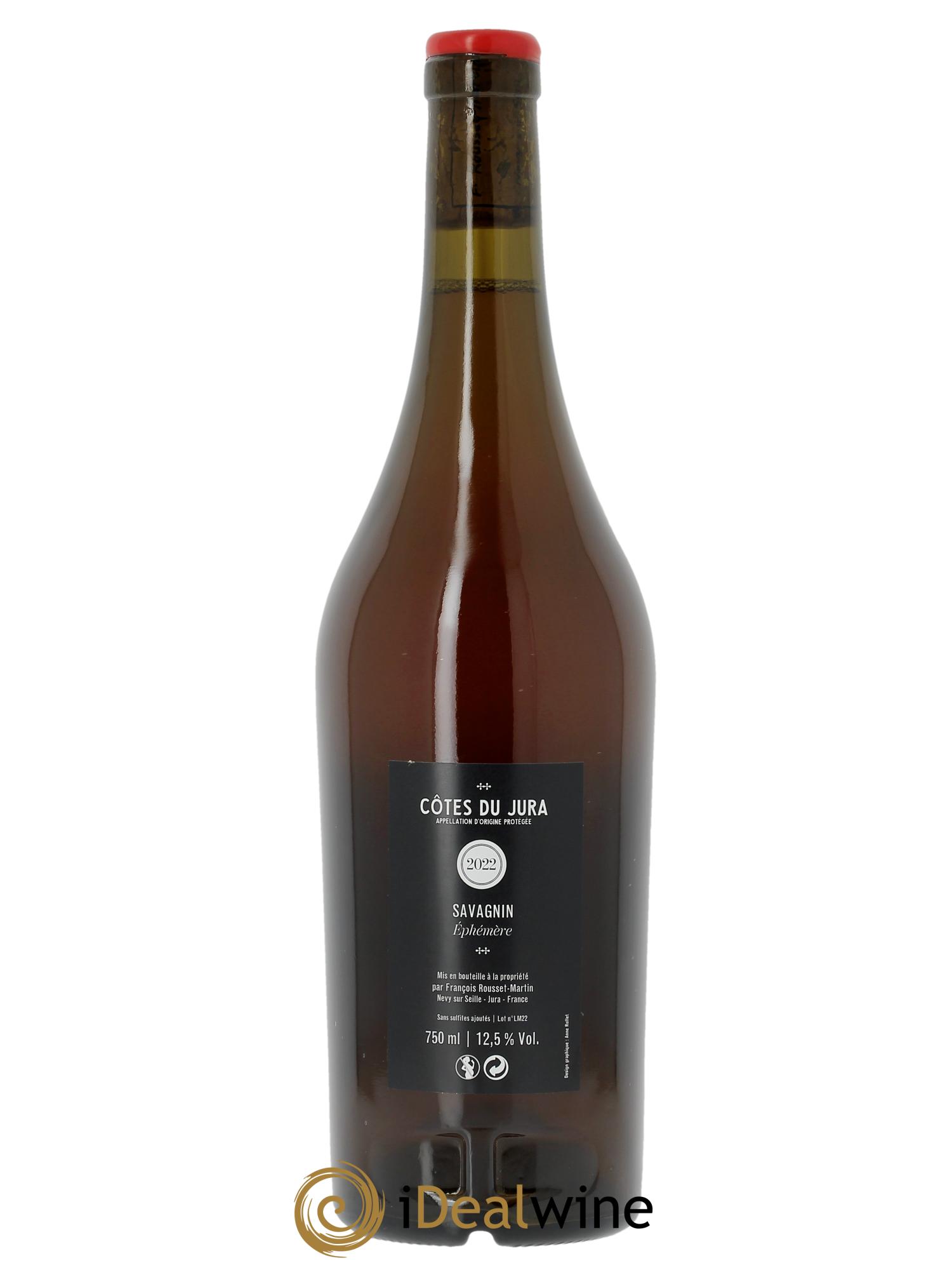 Côtes du Jura Macération Ephémère François Rousset Martin  2022 - Lotto di 1 bottiglia - 1