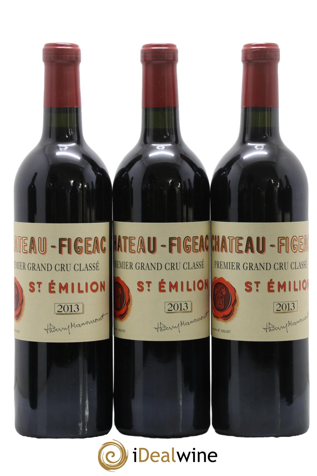Château Figeac 1er Grand Cru Classé A 2013 - Lot de 12 bouteilles - 1