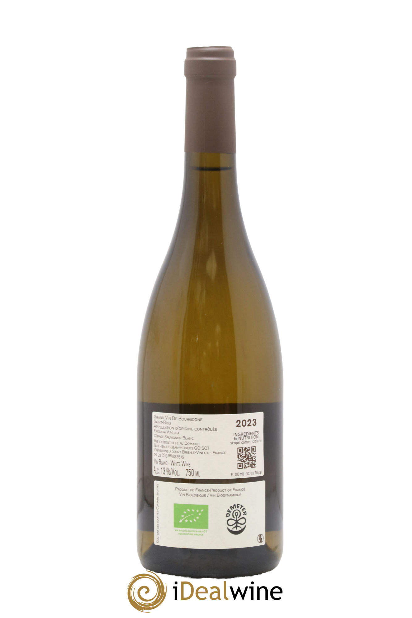 Saint-Bris Exogyra Virgula Goisot 2023 - Lot de 1 bouteille - 1