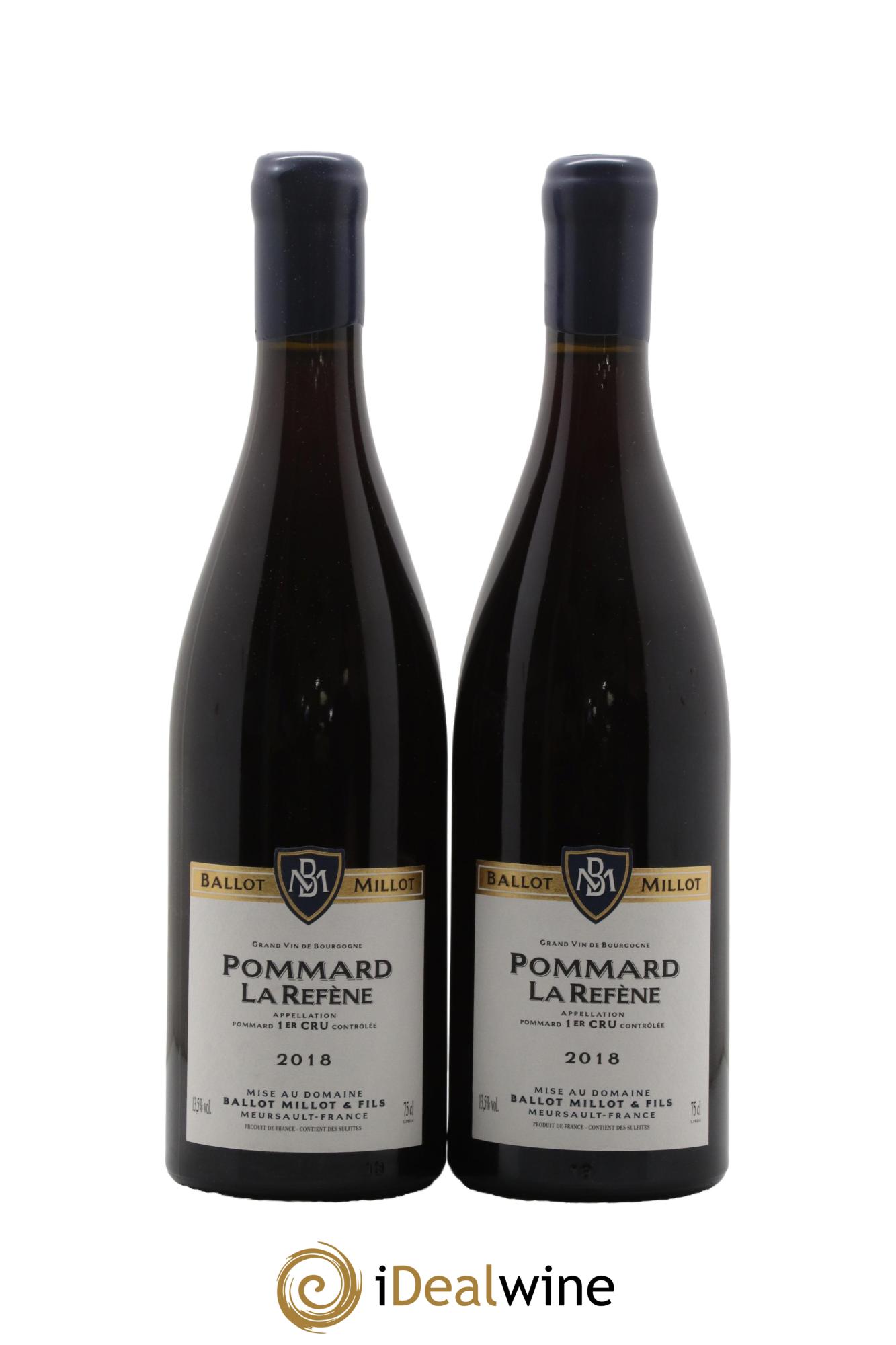 Pommard 1er Cru La Refène Ballot Millot La Refene Ballot Millot 2018 - Lotto di 2 bottiglie - 0