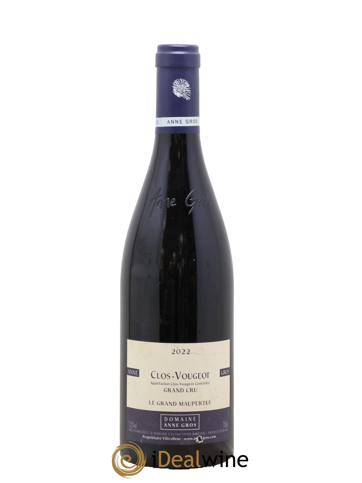 Clos de Vougeot Grand Cru Le Grand Maupertui Anne Gros 2022 - Lot of 1 bottle - 0