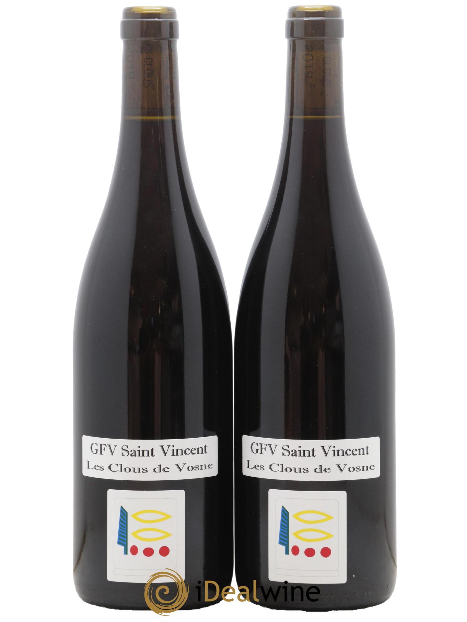 Vosne-Romanée GFV Saint Vincent Les Clous De Vosne Prieure Roch 2019 - Lot de 2 bouteilles - 0