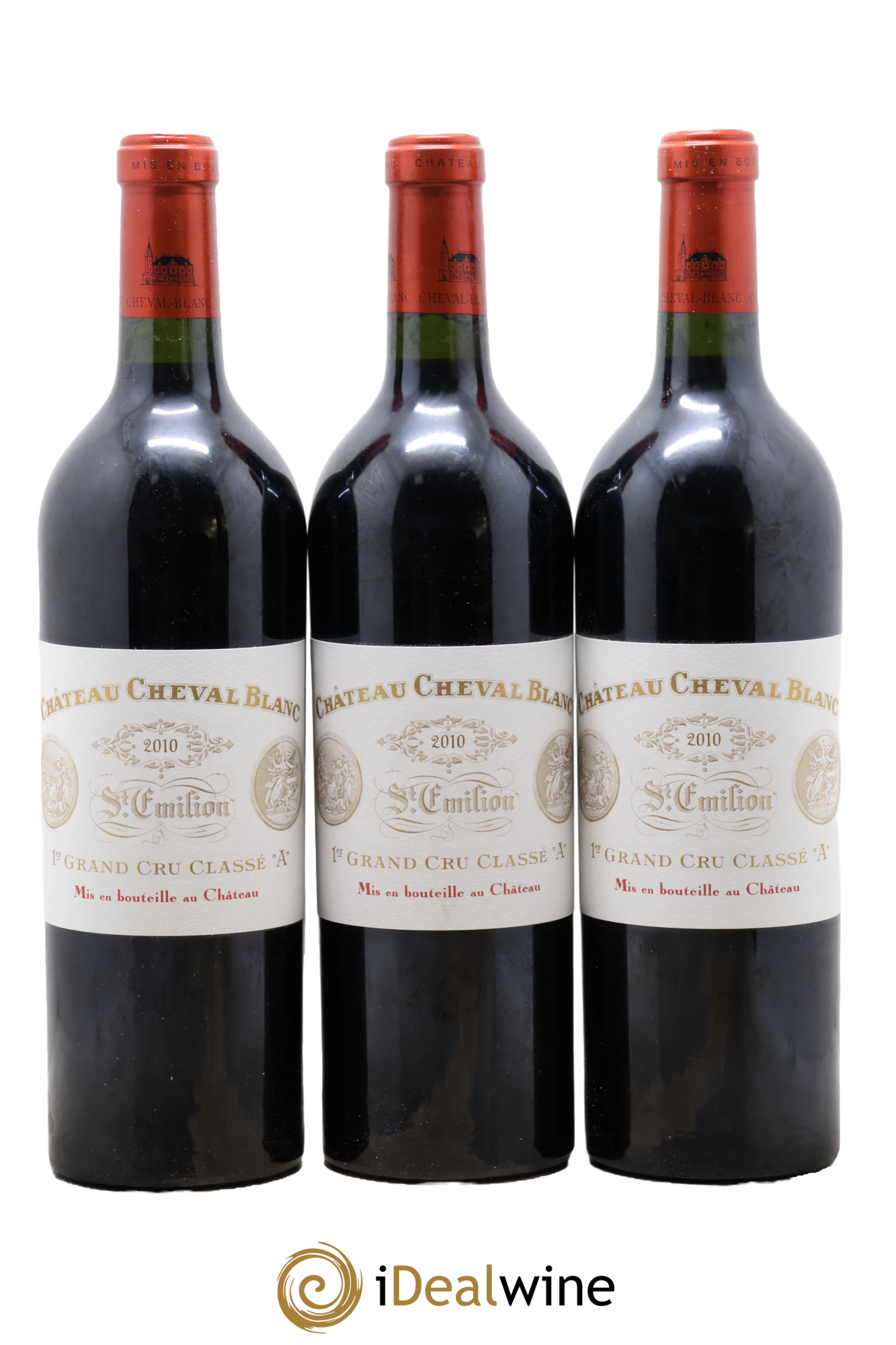 Château Cheval Blanc 1er Grand Cru Classé A 2010 - Posten von 3 Flaschen - 0