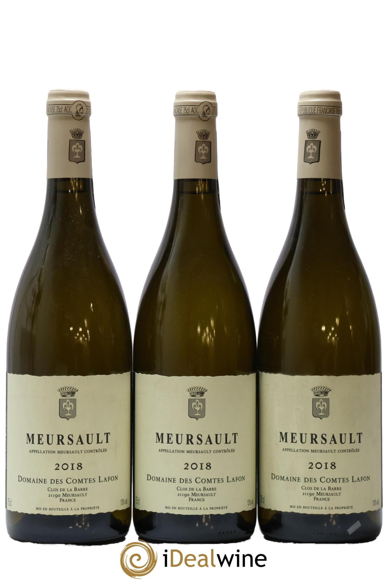 Meursault Comtes Lafon (Domaine des) 2018 - Lot de 3 bouteilles - 0