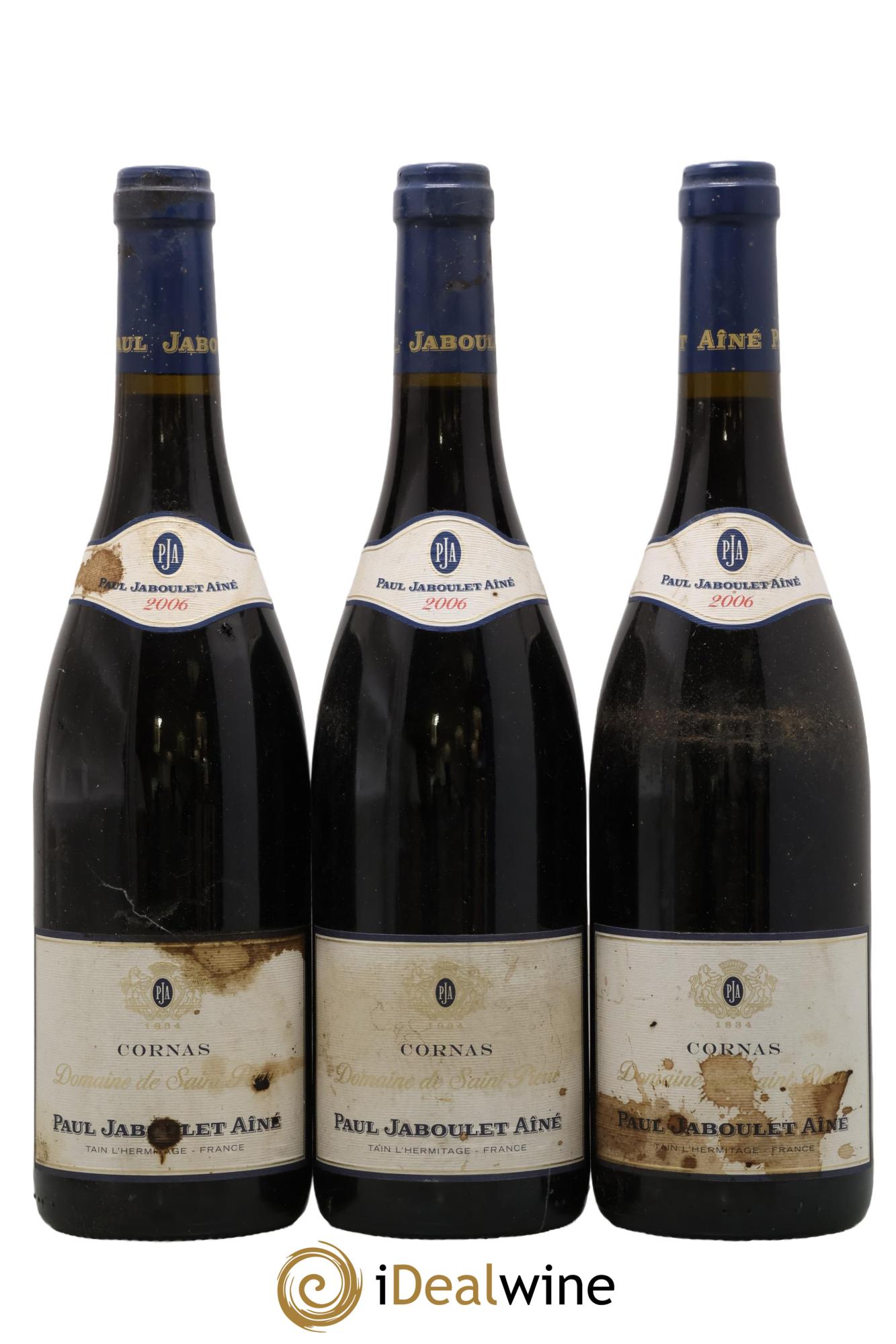 Cornas Domaine de Saint-Pierre Paul Jaboulet Ainé 2006 - Lot de 3 bouteilles - 0