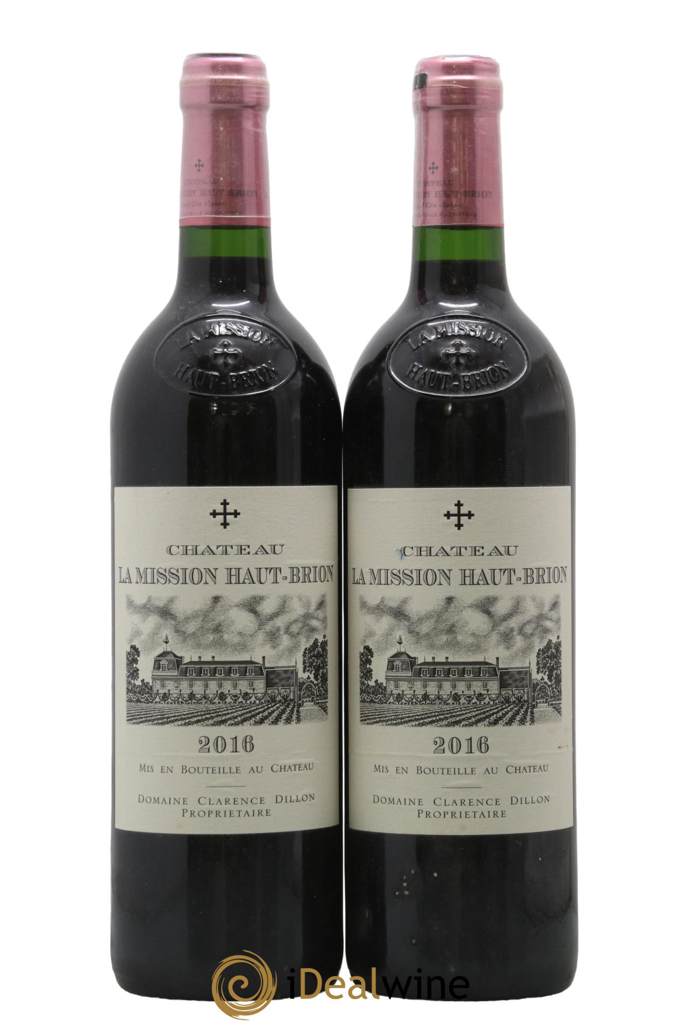 Château la Mission Haut-Brion Cru Classé de Graves 2016 - Lot of 2 bottles - 0