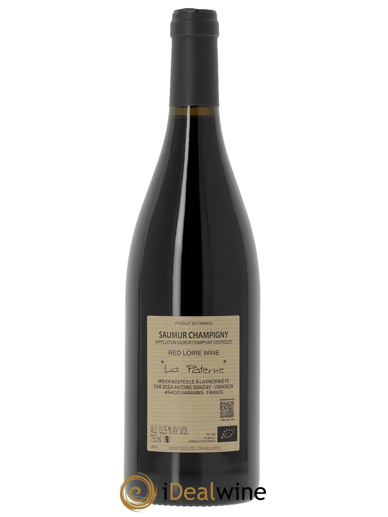 Saumur-Champigny La Paterne Antoine Sanzay  2024 - Lot of 1 bottle - 1