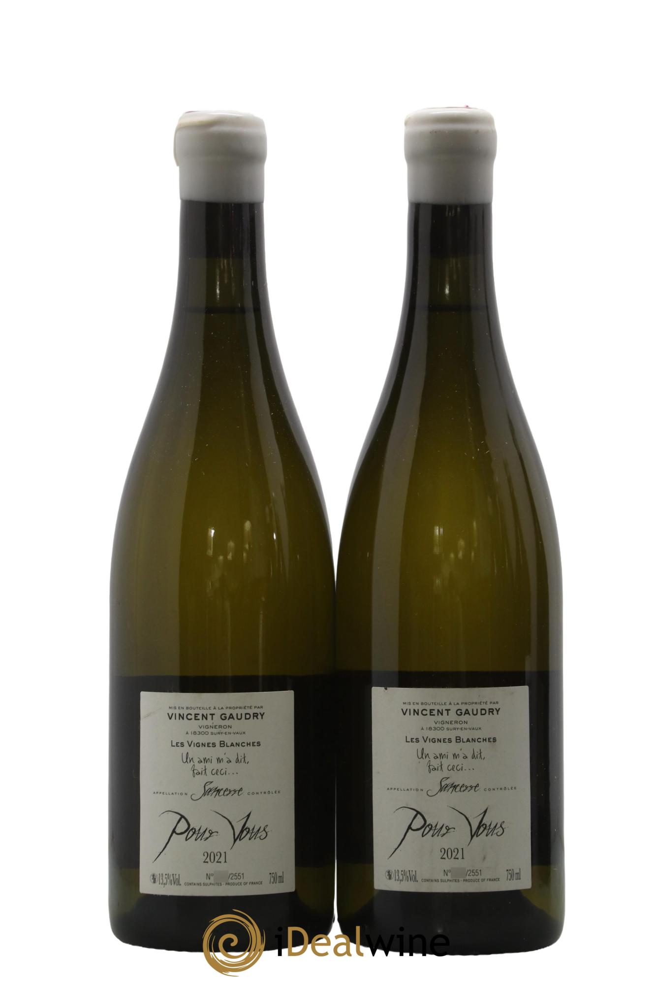 Sancerre Pour Vous Vincent Gaudry 2021 - Lot de 2 bouteilles - 1
