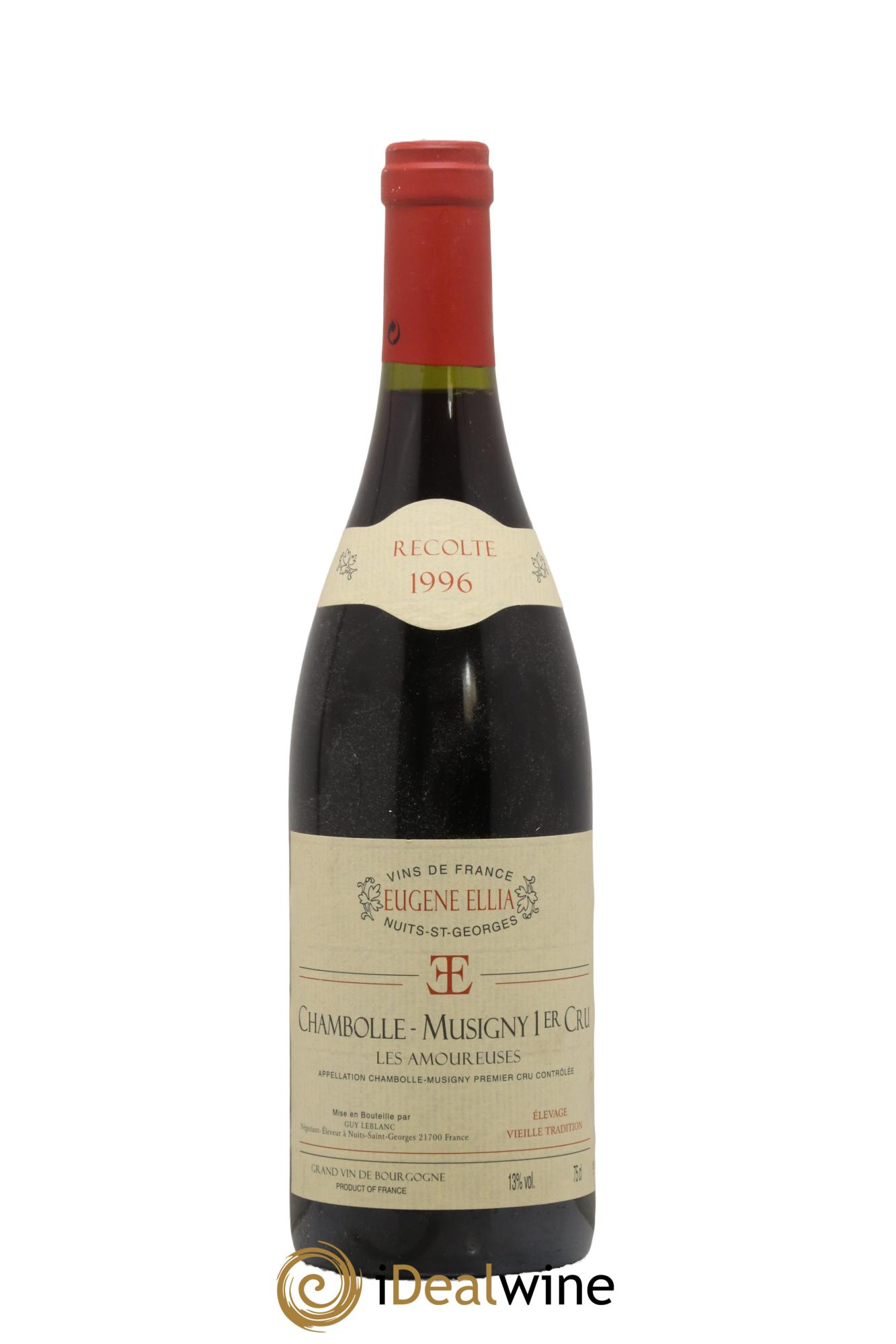 Chambolle-Musigny 1er Cru Les Amoureuses Domaine Guy Leblanc 1996 - Lot de 1 bouteille - 0