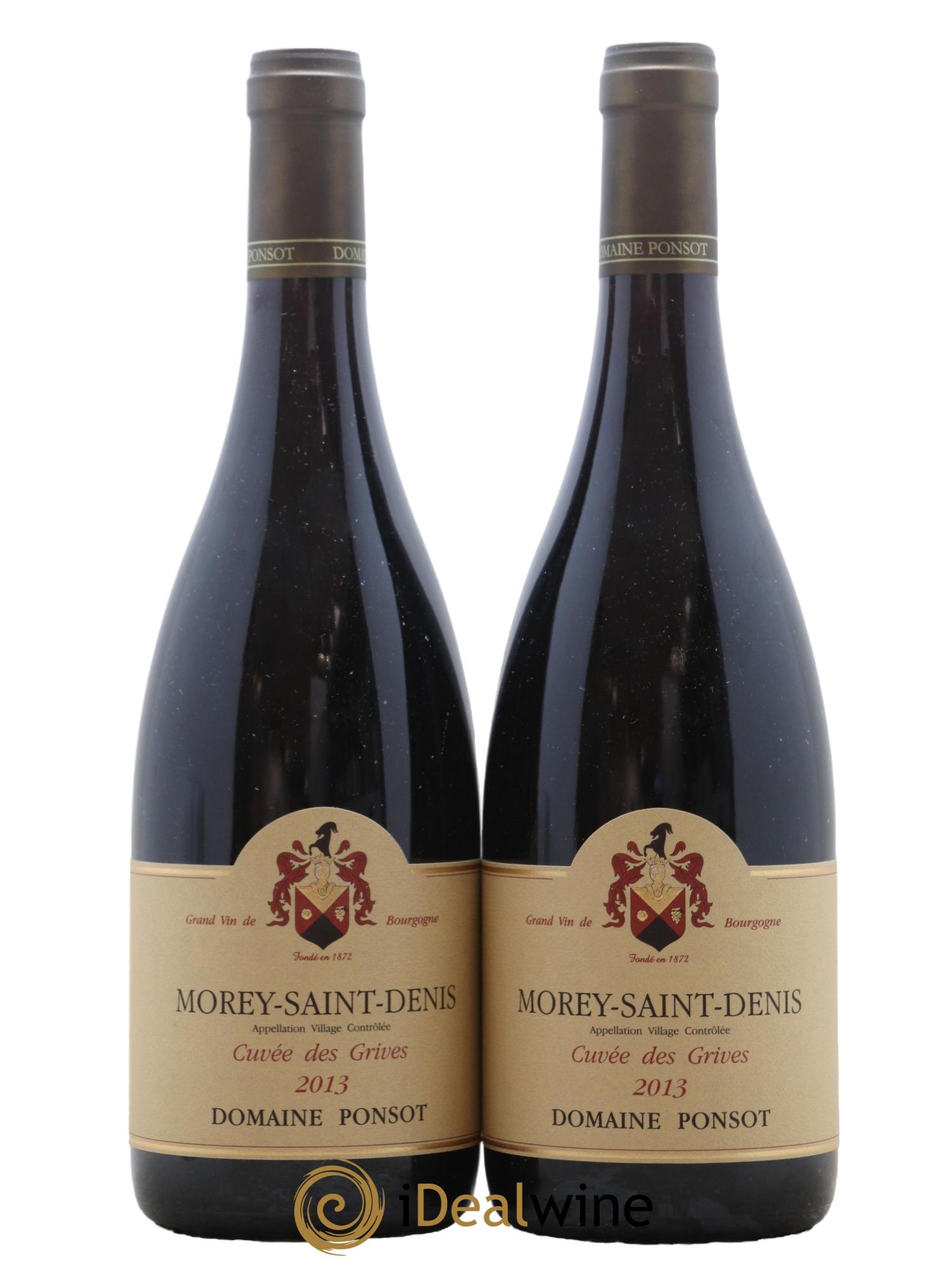 Morey-Saint-Denis Cuvée des Grives Ponsot (Domaine) 2013 - Lot de 2 bouteilles - 0