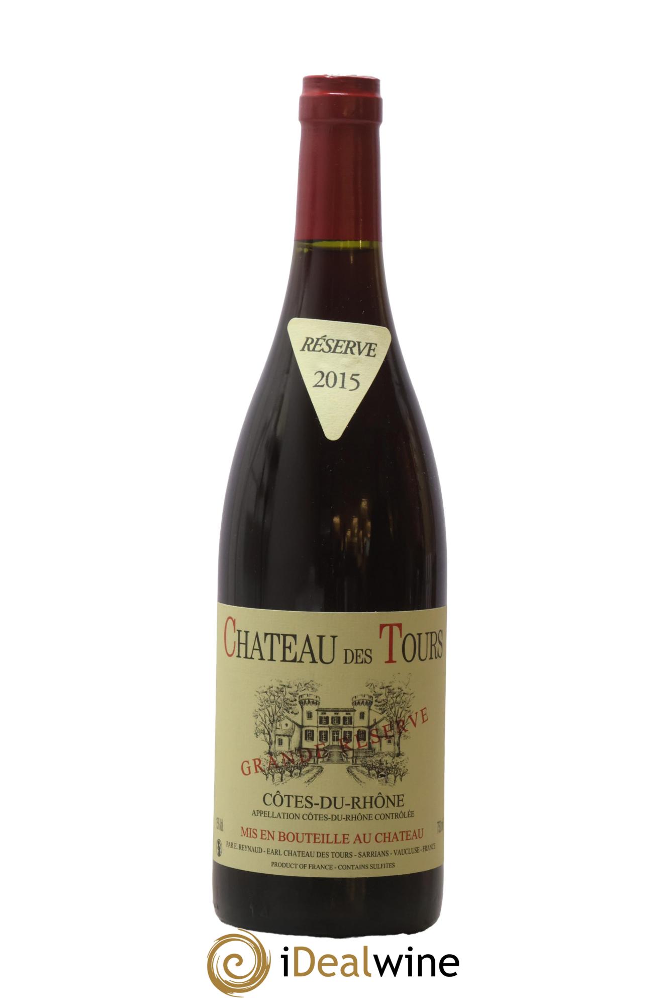 Côtes-du-Rhône Château des Tours Grande Réserve Emmanuel Reynaud 2015 - Lot of 1 bottle - 0