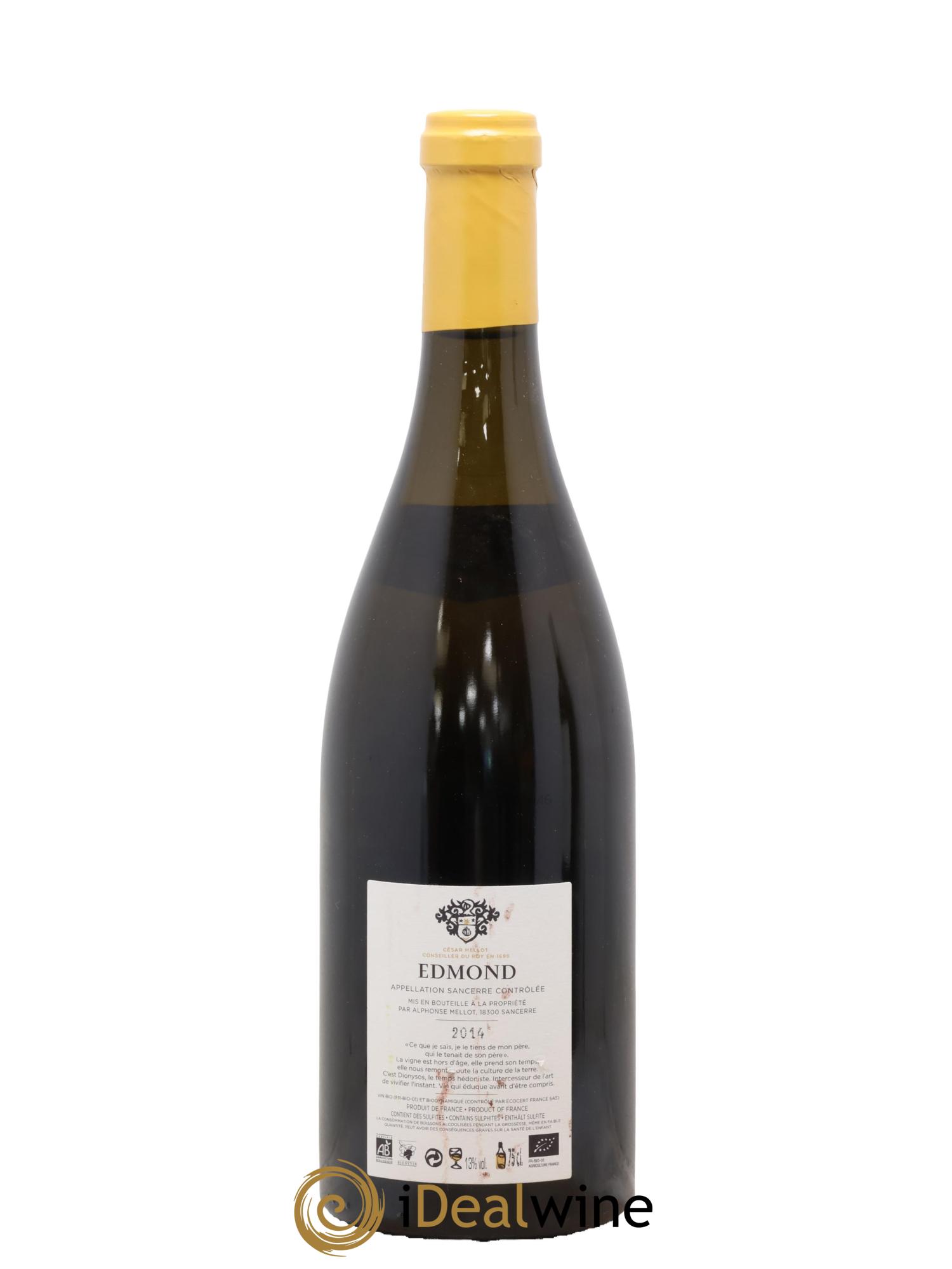 Sancerre Cuvée Edmond Alphonse Mellot 2014 - Lot de 1 bouteille - 1