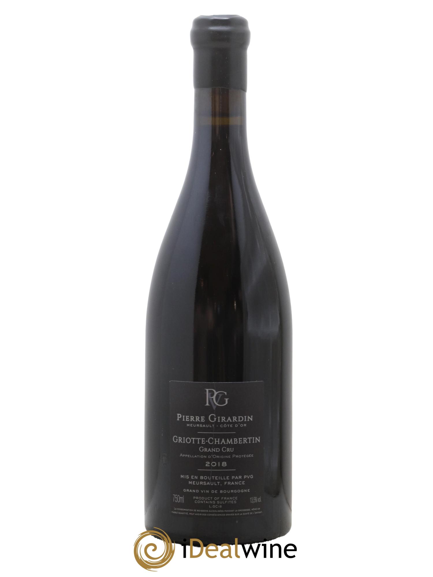 Griotte-Chambertin Grand Cru Domaine Pierre Girardin 2018 - Lot de 1 bouteille - 1