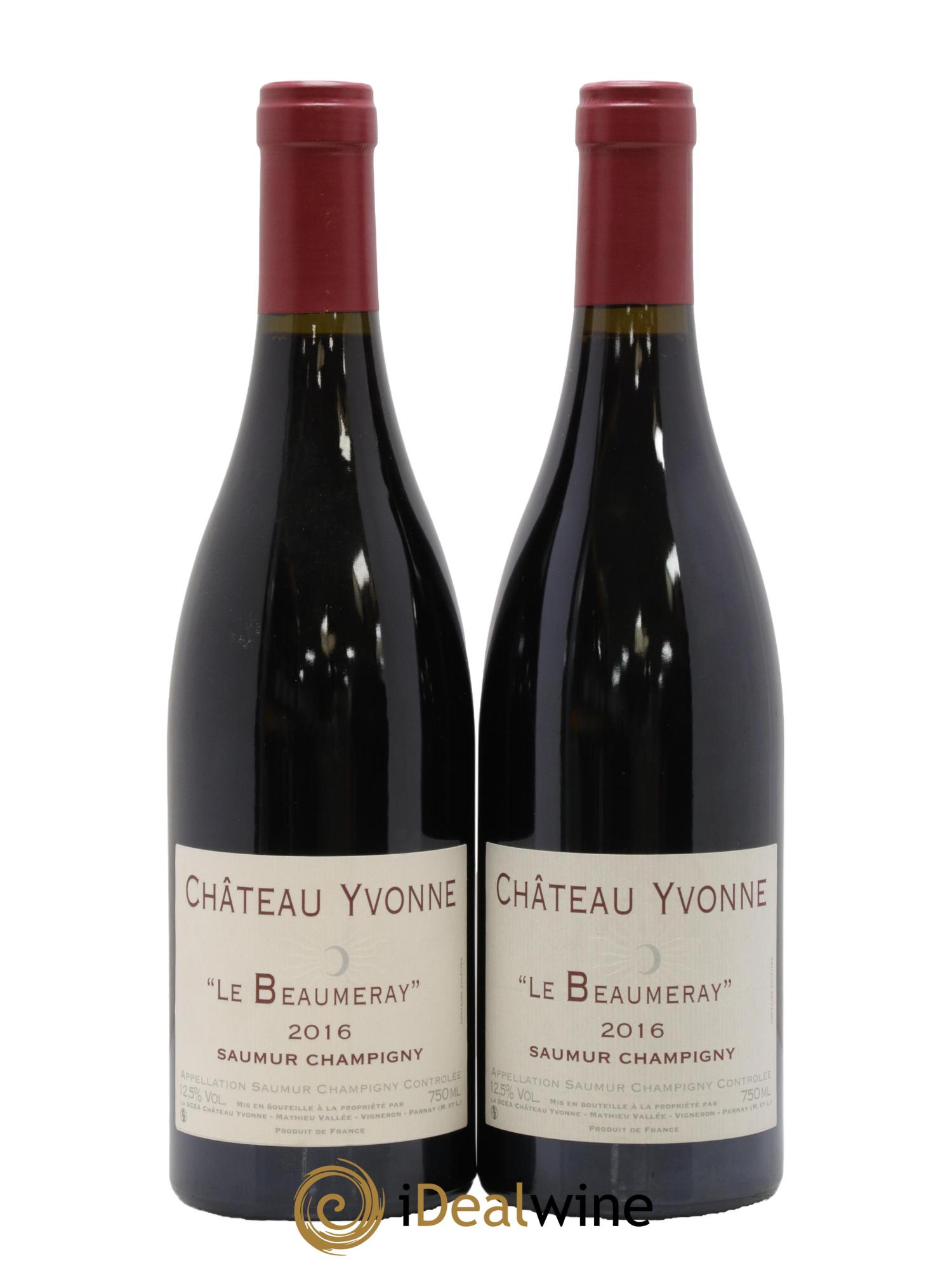 Saumur-Champigny Le Beaumeray Château Yvonne 2016 - Lot of 2 bottles - 0