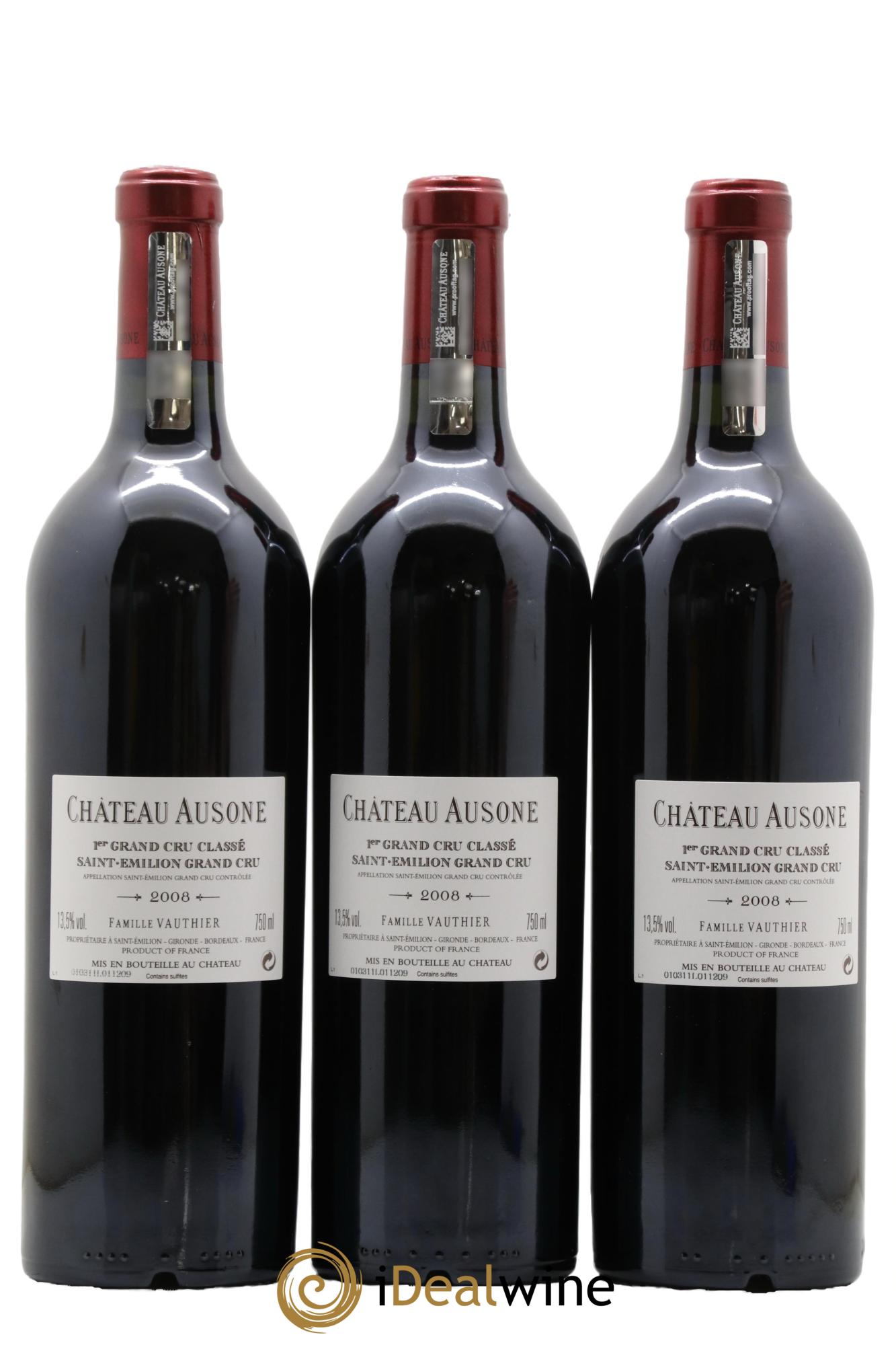 Château Ausone 1er Grand Cru Classé A 2008 - Lot de 6 bouteilles - 2