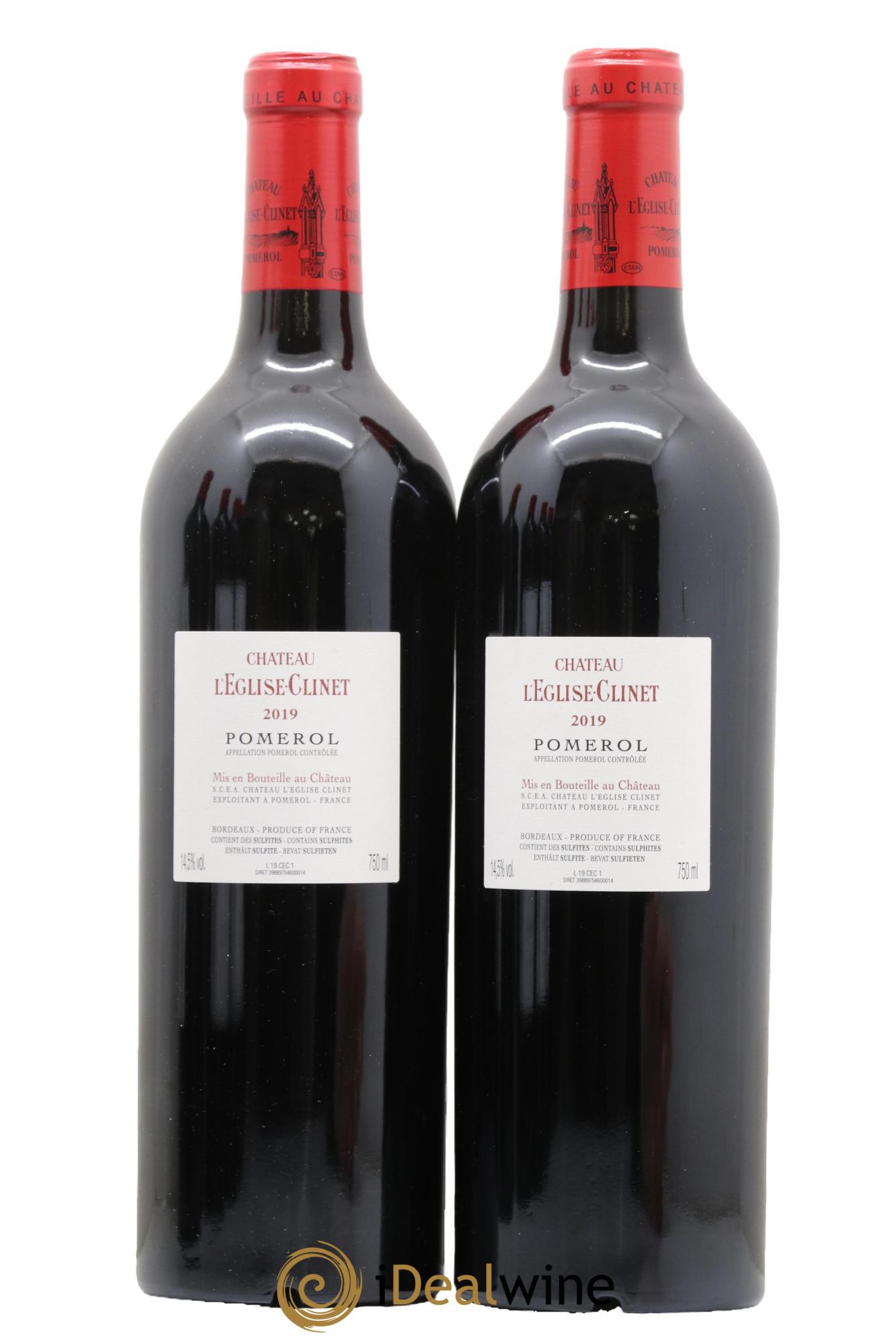 Château l' Église Clinet 2019 - Lot de 2 bouteilles - 1