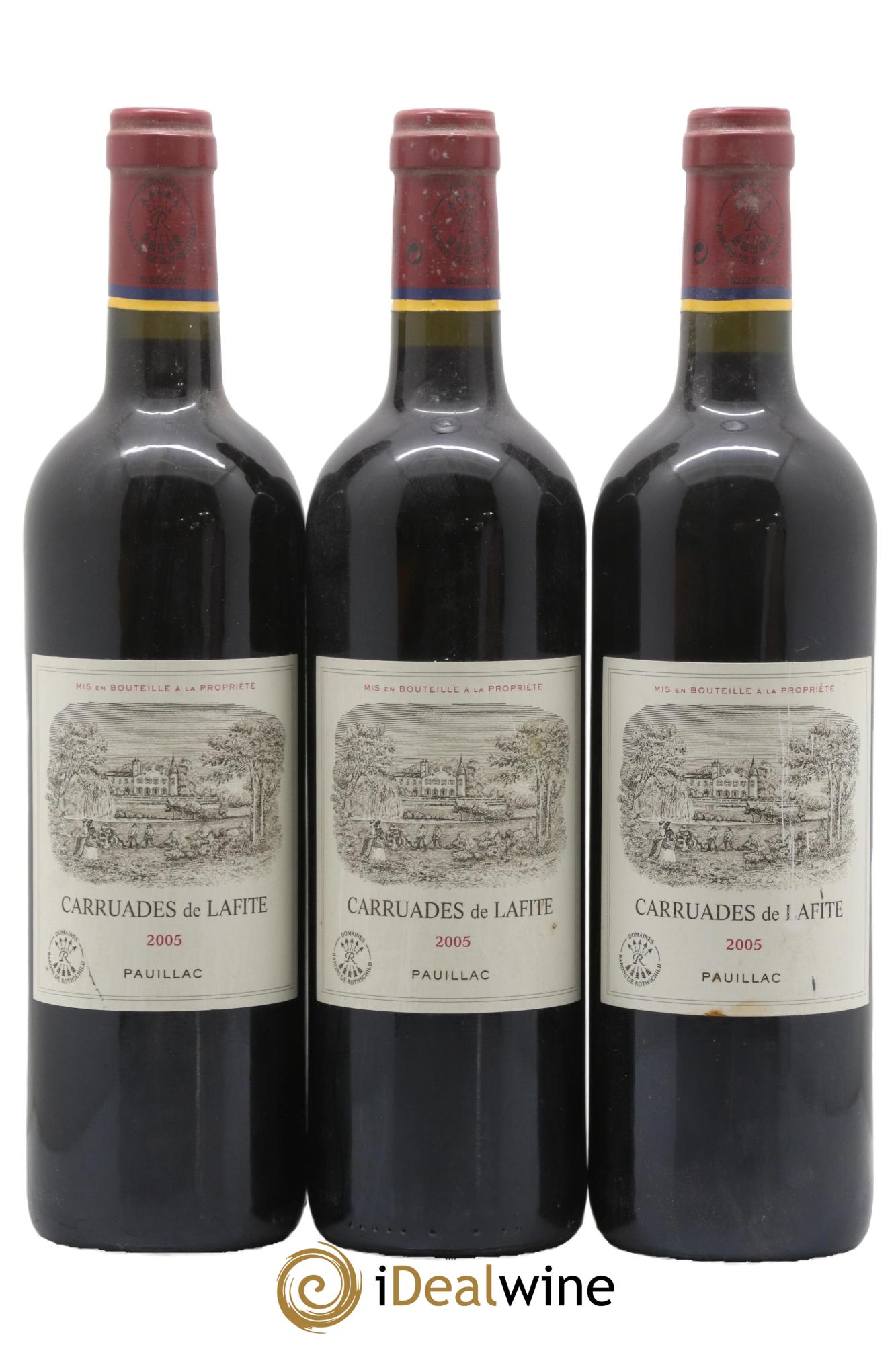 Carruades de Lafite Rothschild Second Vin 2005 - Posten von 3 Flaschen - 0