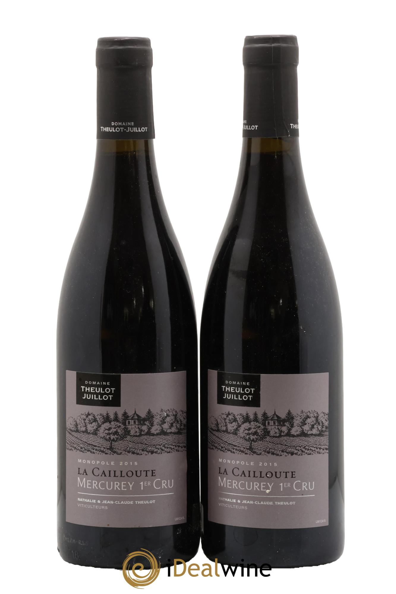 Mercurey 1er Cru La Cailloute Theulot-Juillot 2015 - Lot de 2 bouteilles - 0