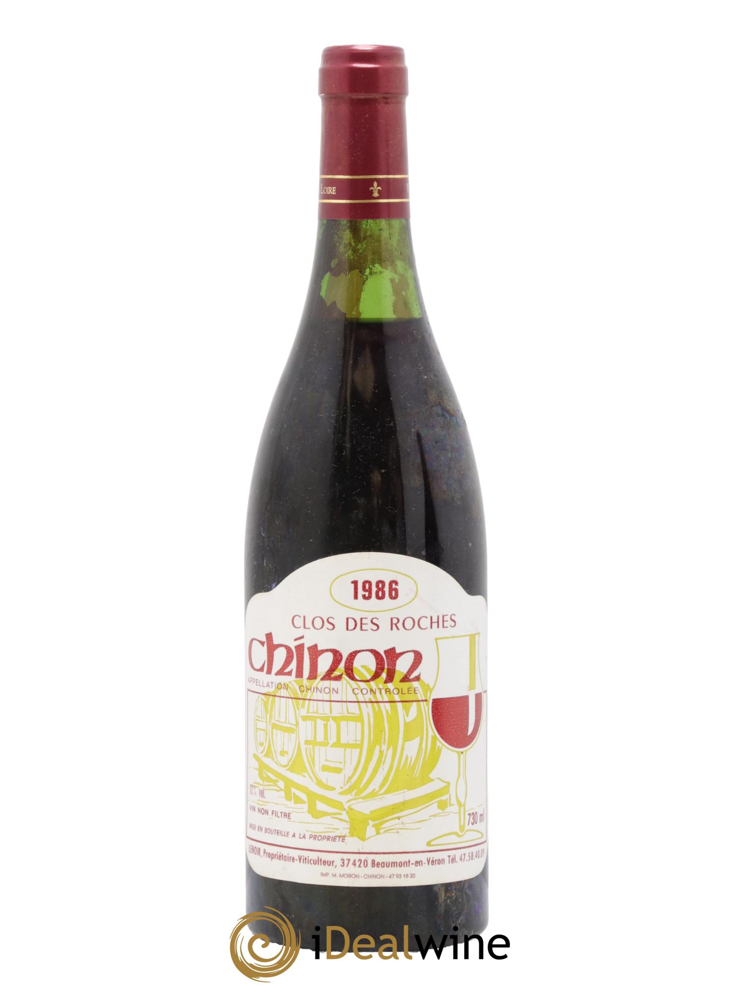 Chinon Clos des Roches Lenoir 1986 - Lotto di 1 bottiglia - 0