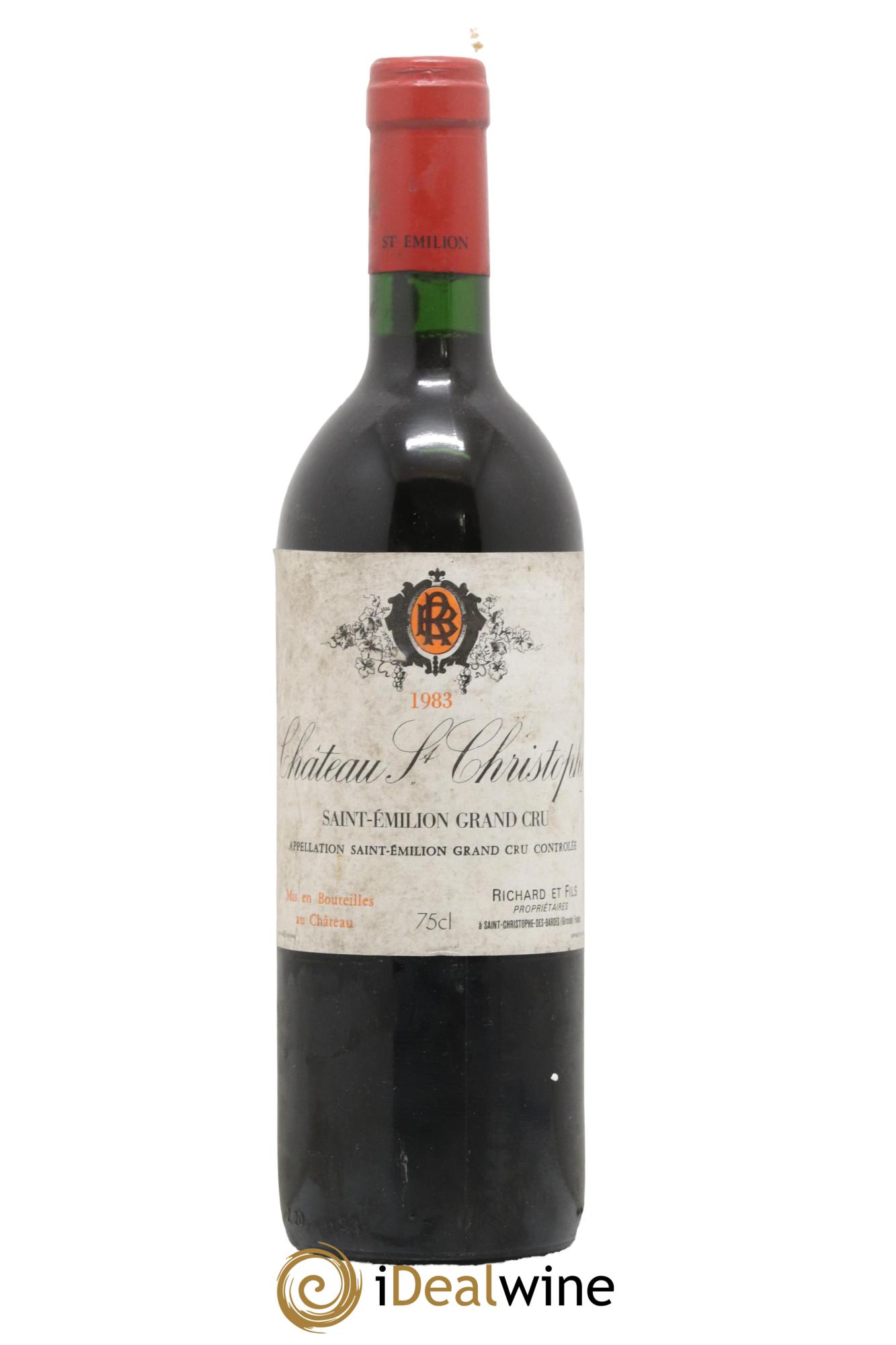 Saint-Émilion Grand Cru Chateau Saint Christophe 1983 - Lot de 1 bouteille - 0
